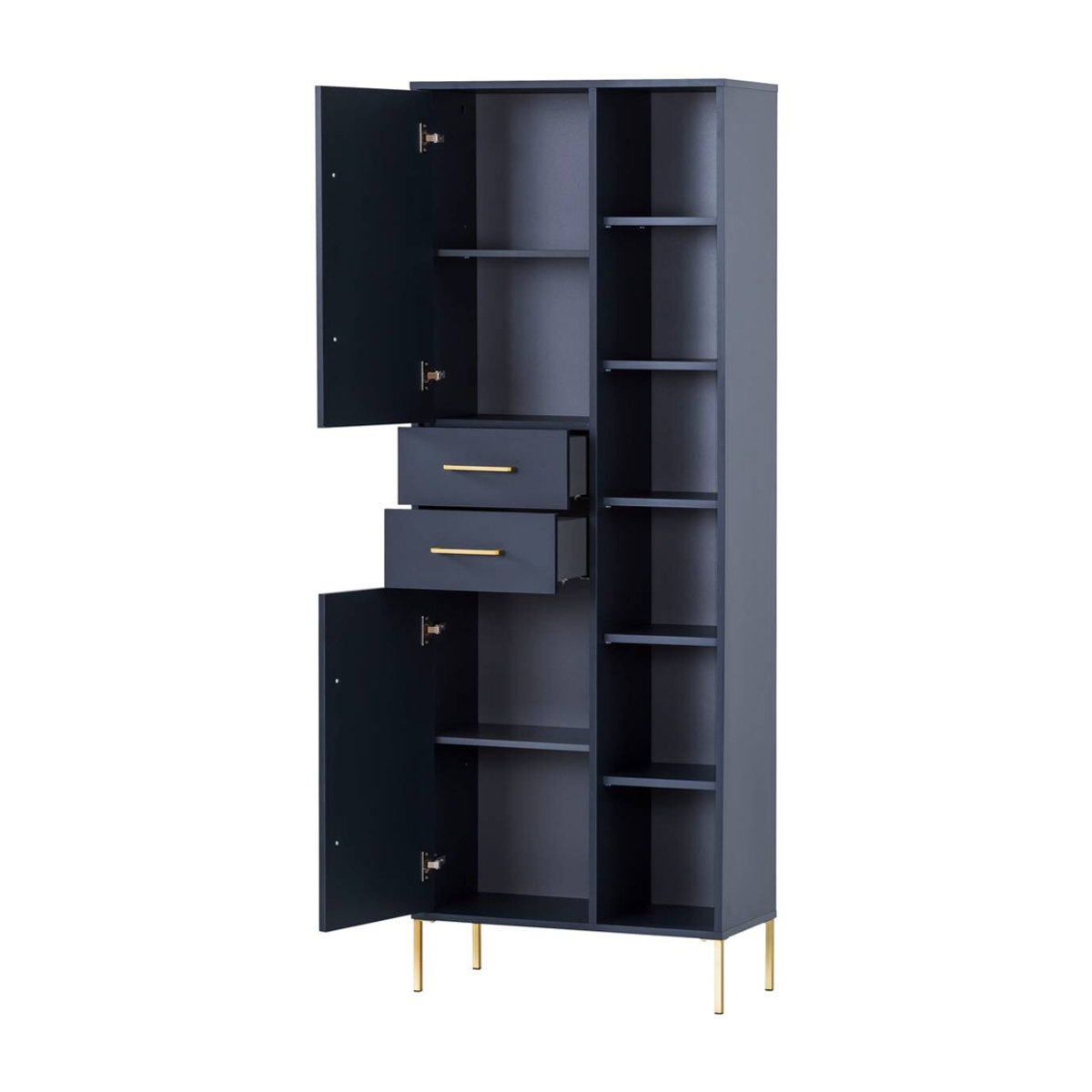 Schildmeyer Hochschrank Kent in Blau mit Soft-Close und verstellbaren Regalböden, B/T/H: 33,1 x 67,1 x 184,3 cm - Bild 4