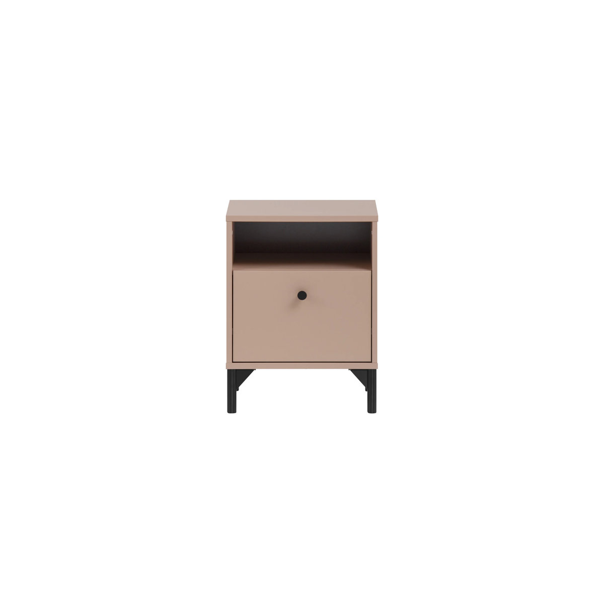 Schildmeyer Nachttisch Smash in Apricot, moderner Beistelltisch aus Metall und Kunststoff, B/H/T: 40,3 x 53,2 x 33,05 cm - Bild 2
