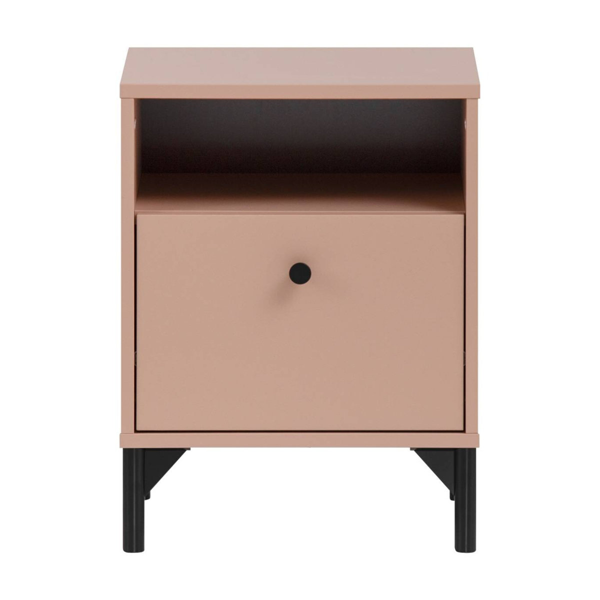 Schildmeyer Nachttisch Smash in Apricot, moderner Beistelltisch aus Metall und Kunststoff, B/H/T: 40,3 x 53,2 x 33,05 cm - Bild 3