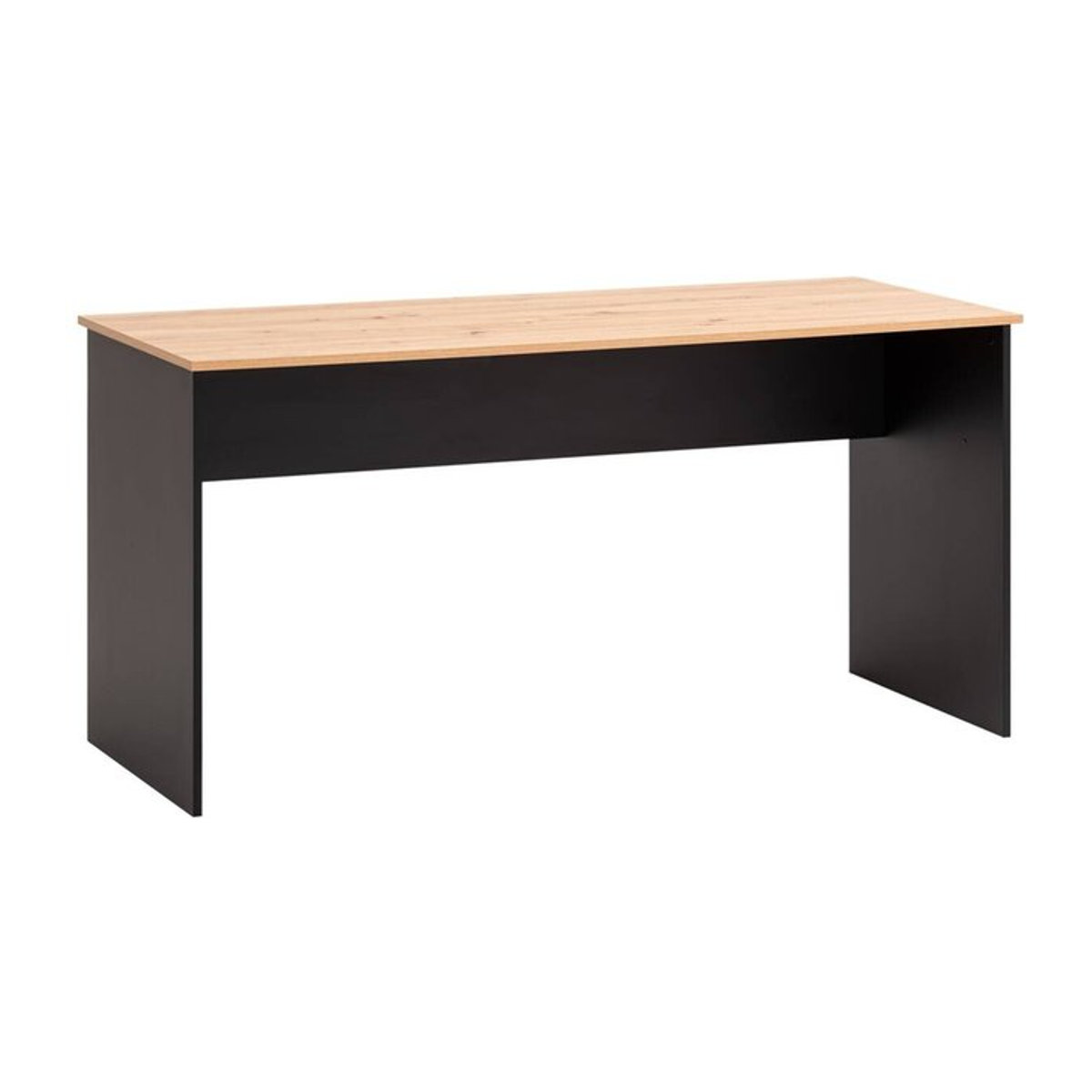 SCHILDMEYER Schreibtisch Aino in Eiche Artisan Nachbildung Schwarz, Skandinavisch Modern, B/H/T: 150 x 74 x 65 cm - Bild 2