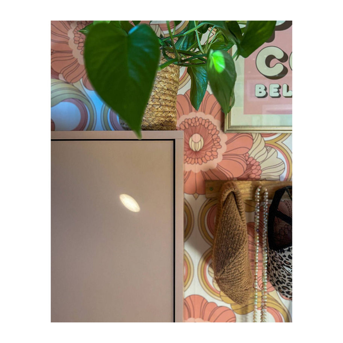 Schildmeyer Schuhkipper Bjarne in Apricot mit 3 Drehtüren, Skandinavisch Modern, B/H/T: 59,8 x 131 x 19,55 cm - Bild 3