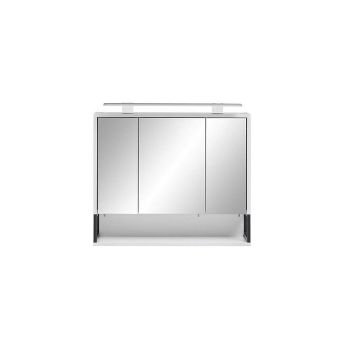 SCHILDMEYER Spiegelschrank Limone weiß, 3-türig, B/H/T: 70 x 66,1 x 16 cm - Bild 2
