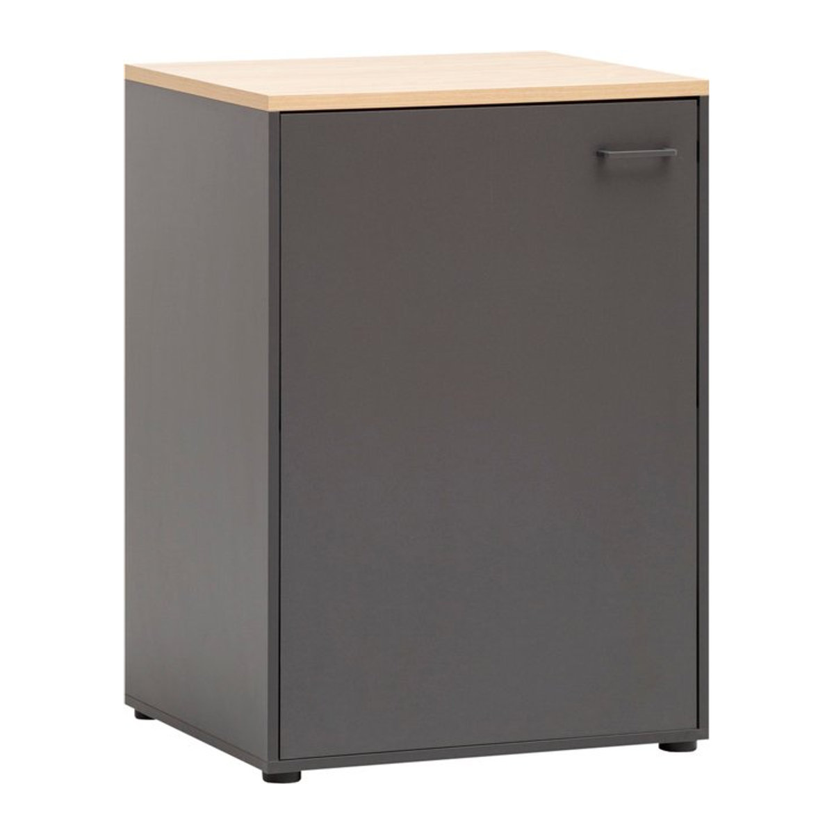 Schildmeyer Unterschrank Solea in Anthrazit mit Drehtüren, B/T/H: 67,1 x 60 x 95,8 cm - Bild 1