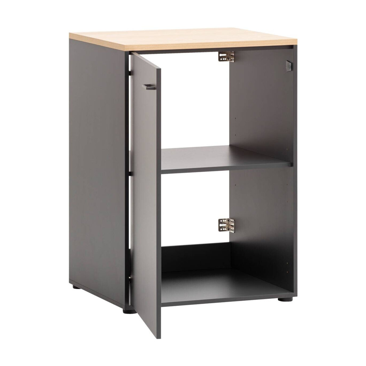 Schildmeyer Unterschrank Solea in Anthrazit mit Drehtüren, B/T/H: 67,1 x 60 x 95,8 cm - Bild 3