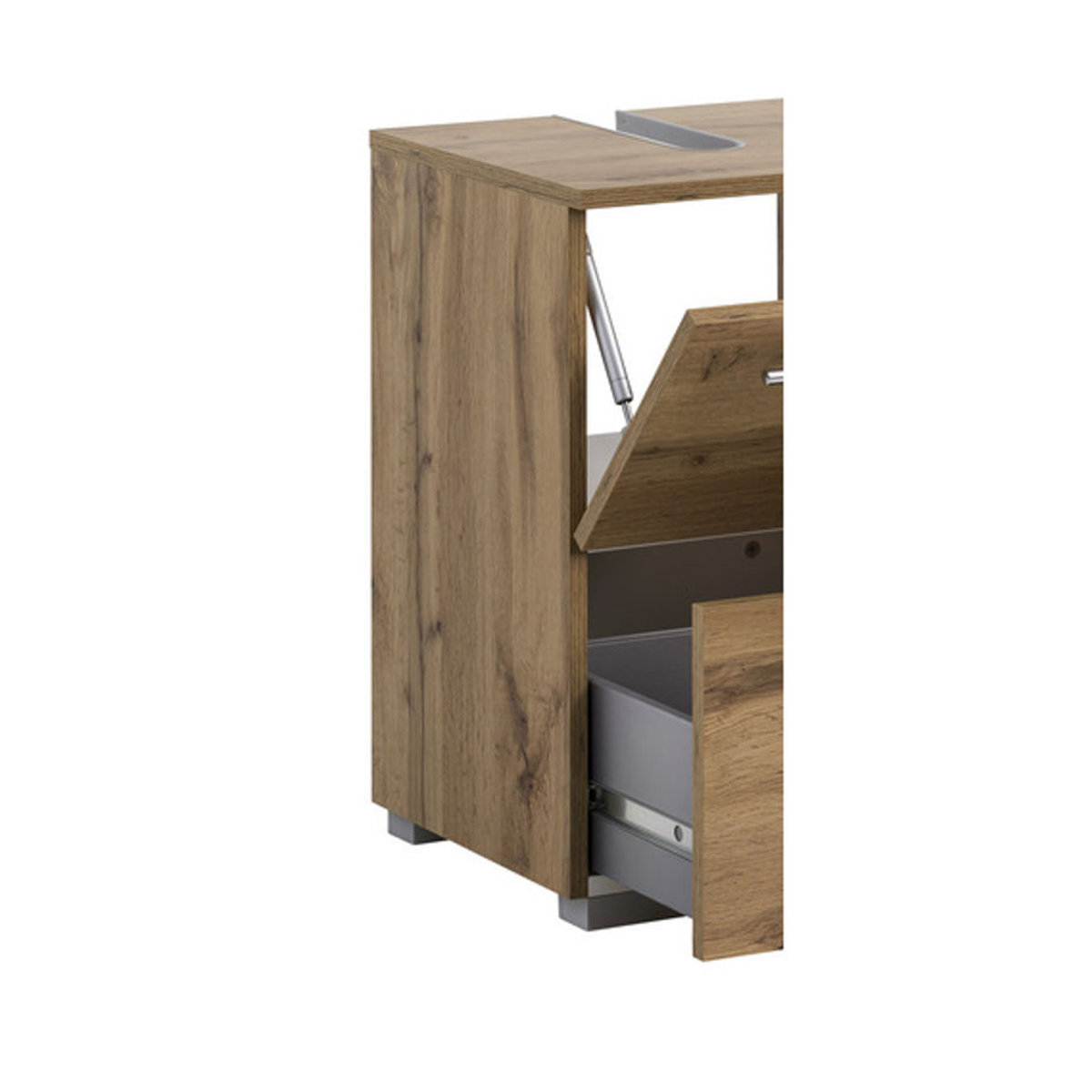 Schildmeyer Waschbeckenunterschrank Carlos in Eiche Natur, B/H/T: 60,2 x 59,1 x 35 cm - Bild 2