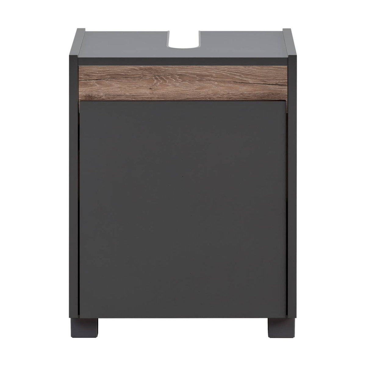 Schildmeyer Waschbeckenunterschrank Cosmo in Anthrazit mit Drehtüren, B/H/T: 41,8 x 54,6 x 33 cm - Bild 6