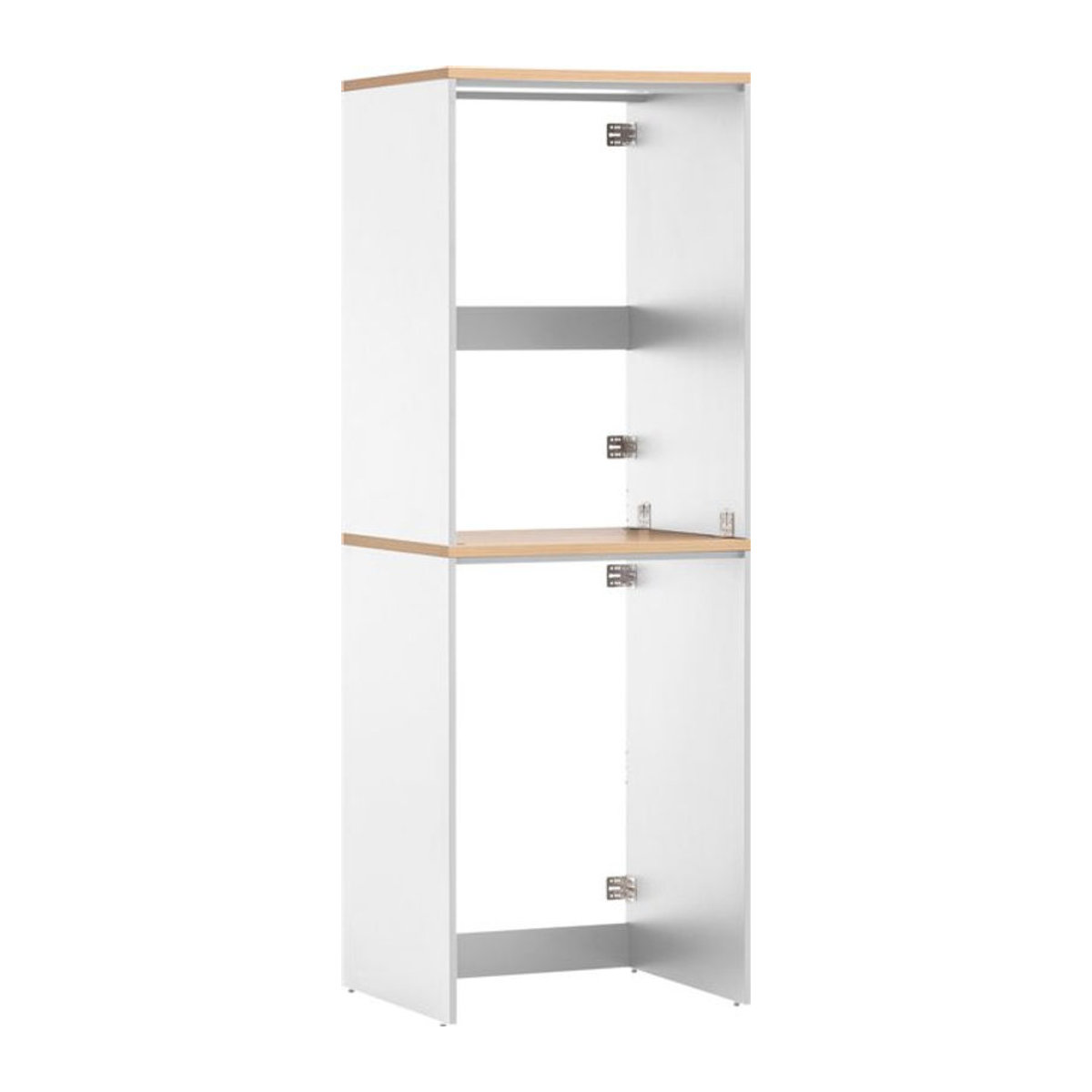 Schildmeyer Waschmaschinenschrank Solea 2er Set minimalistisch mattweiß B: 67,1 cm, H: 96 cm - Bild 1