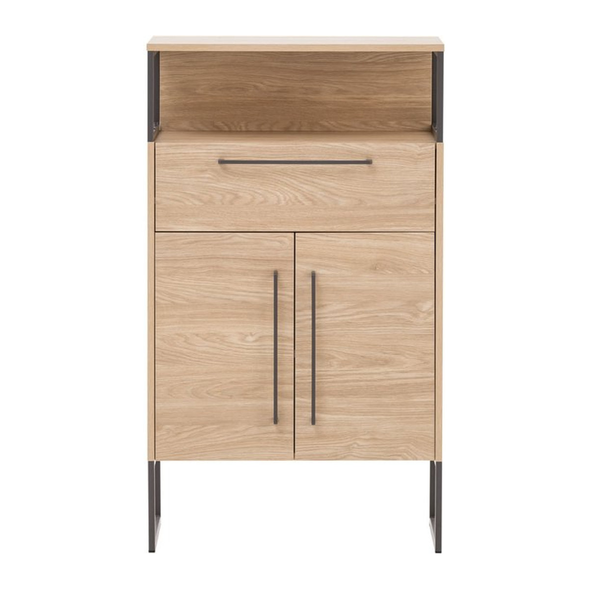 SCHILDMEYER Waschtischunterschrank Limone Eiche hell mit Drehtüren B/H/T: 65,2 x 112,5 x 33,1 cm - Bild 1