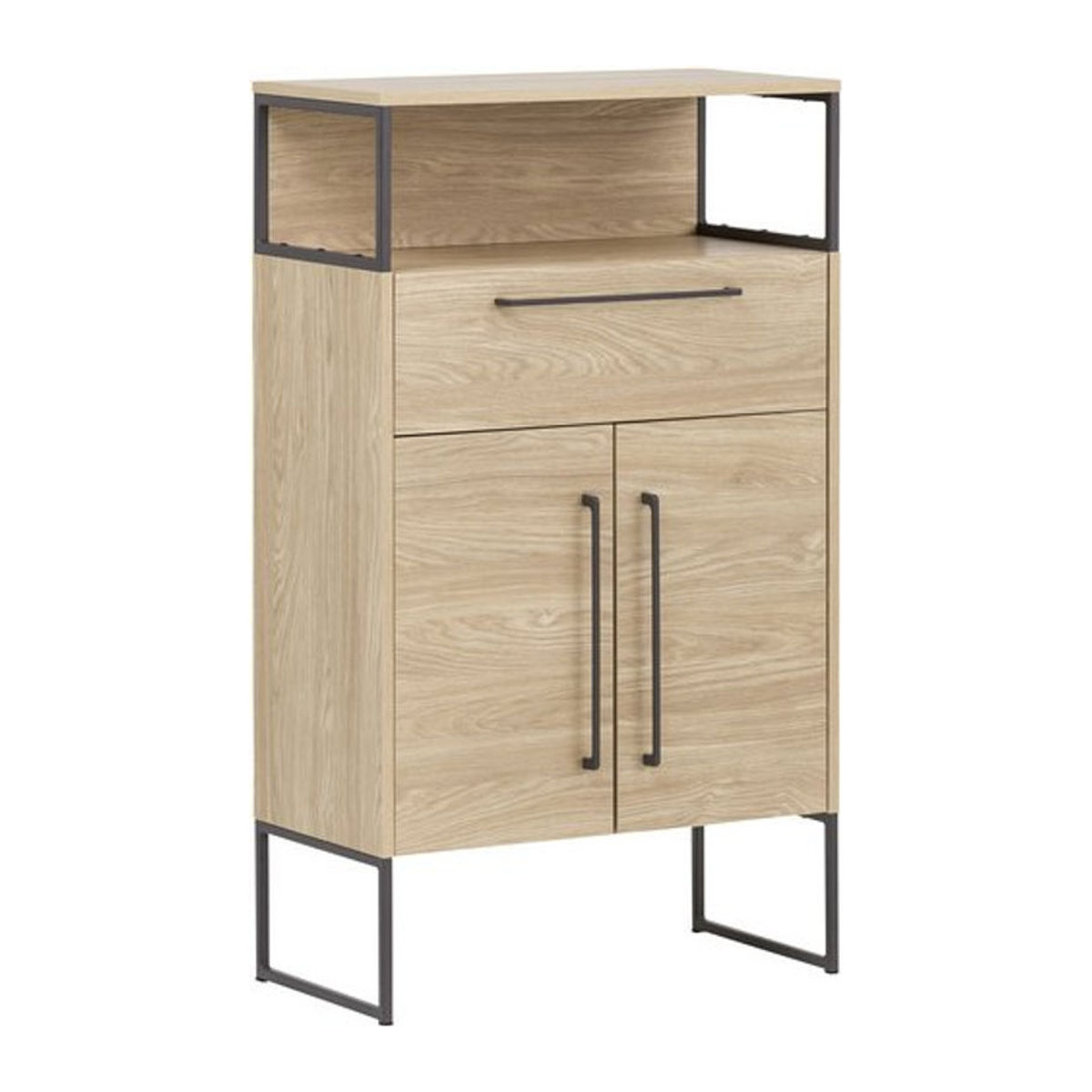 SCHILDMEYER Waschtischunterschrank Limone Eiche hell mit Drehtüren B/H/T: 65,2 x 112,5 x 33,1 cm - Bild 2