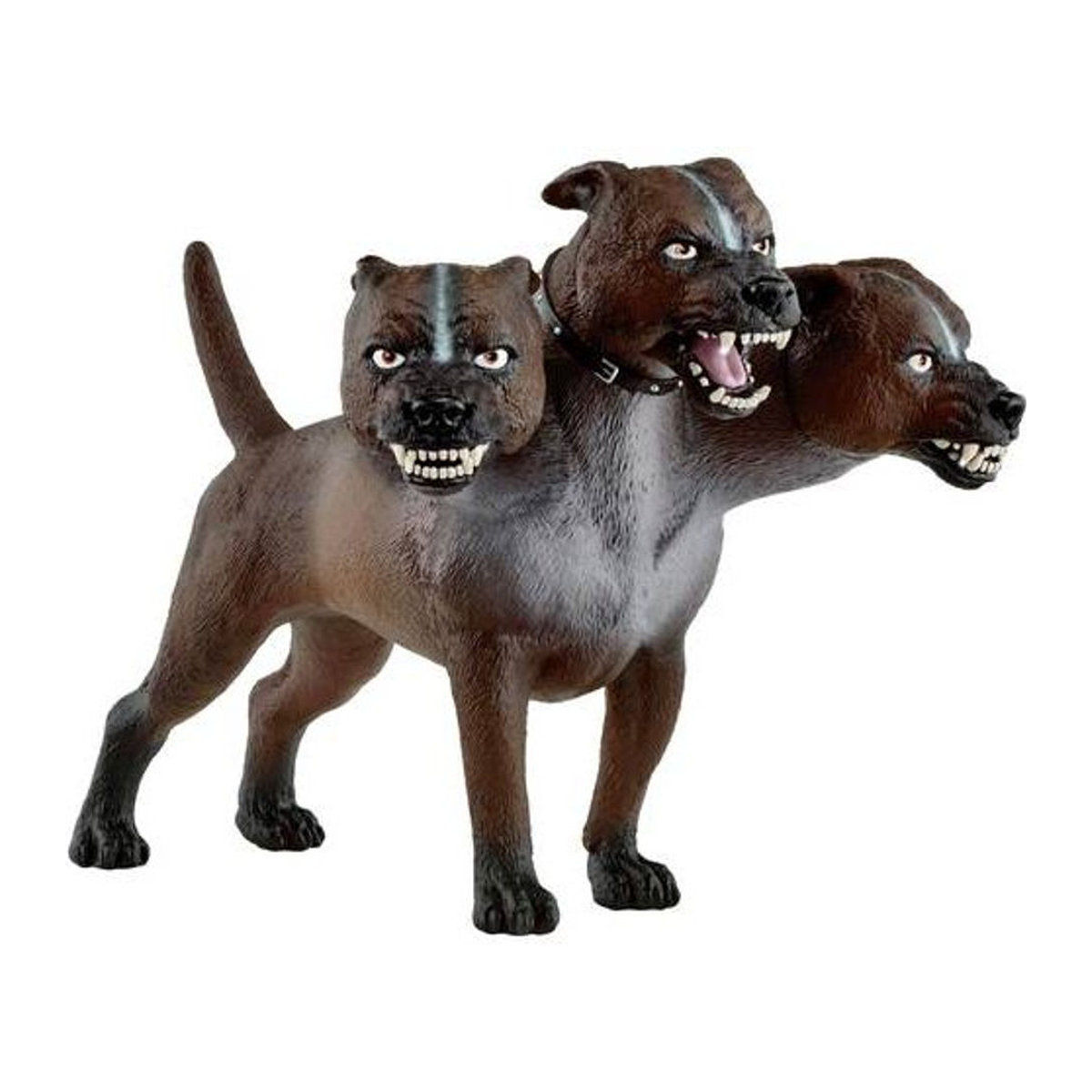 Schleich Spielfigur Fluffy Dreiköpfiger Hund in Braun - Bild 1