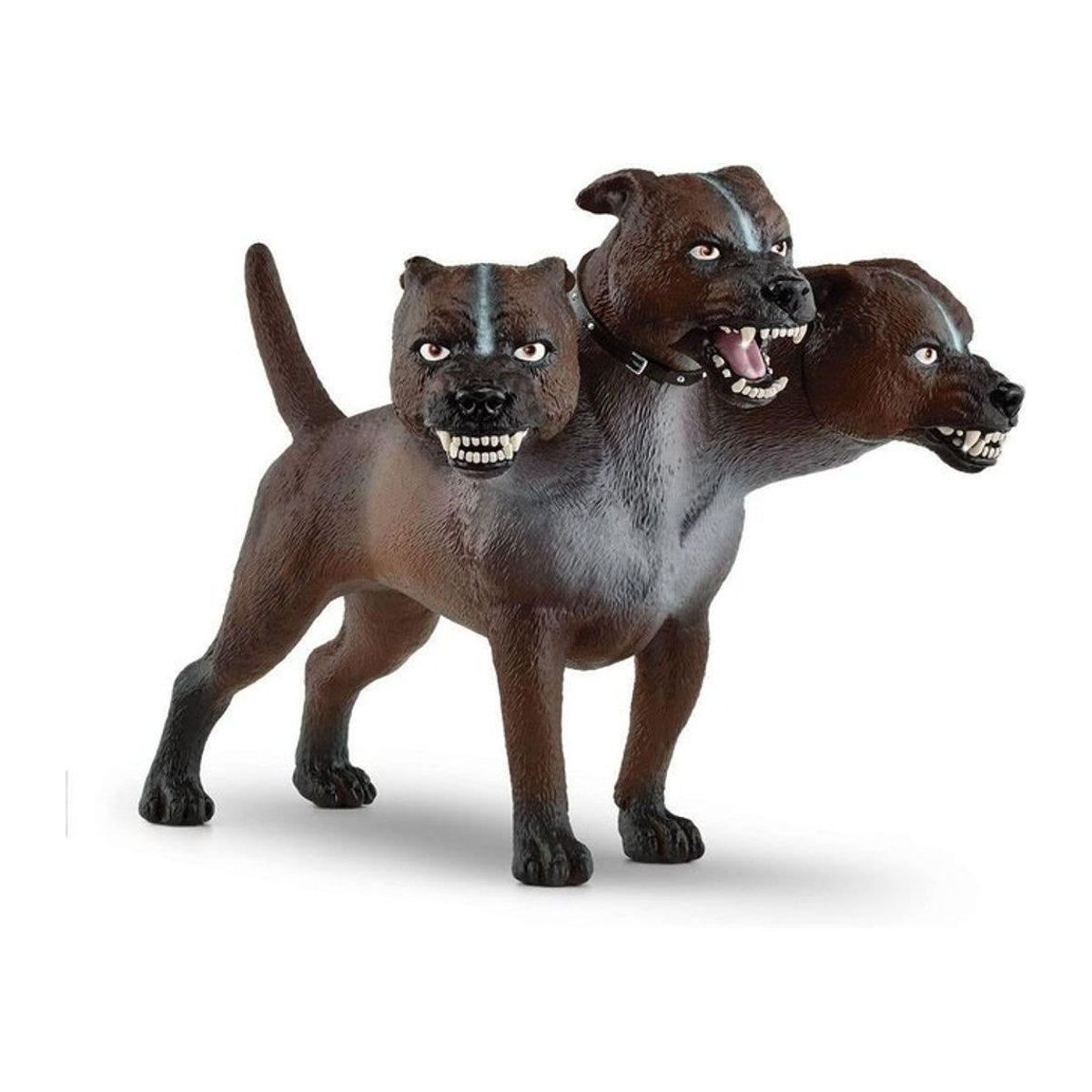 Schleich Spielfigur Fluffy Dreiköpfiger Hund in Braun - Bild 2