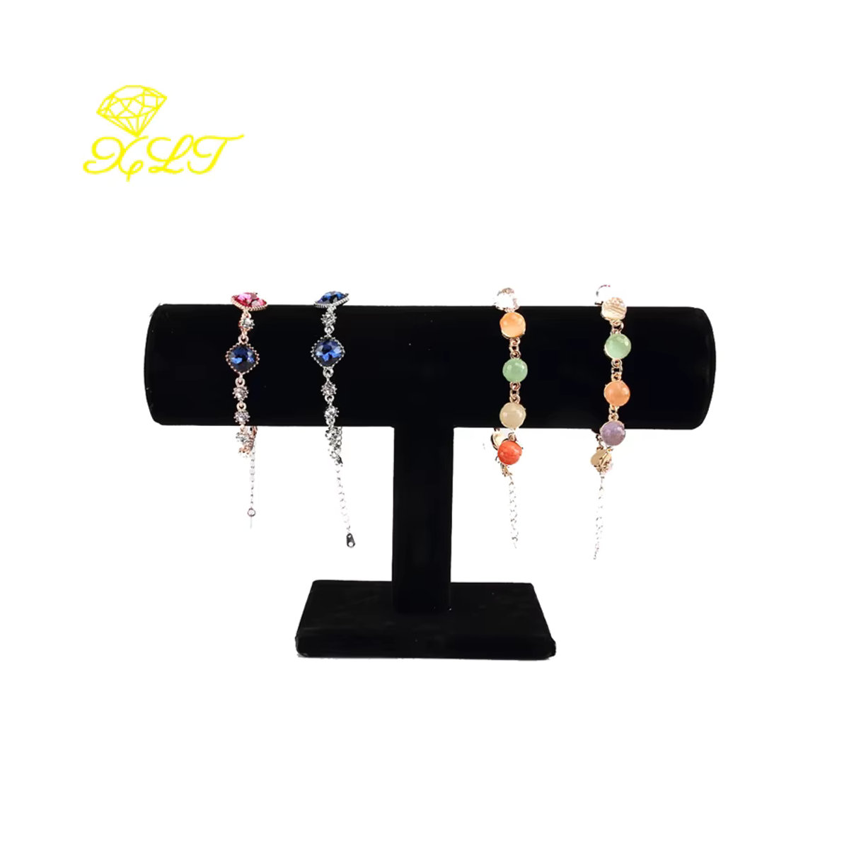 Schmuckständer von luckyiasv als T-Bar Rack für Armbänder, Uhren und Ketten in Grau oder Rosa - Bild 3
