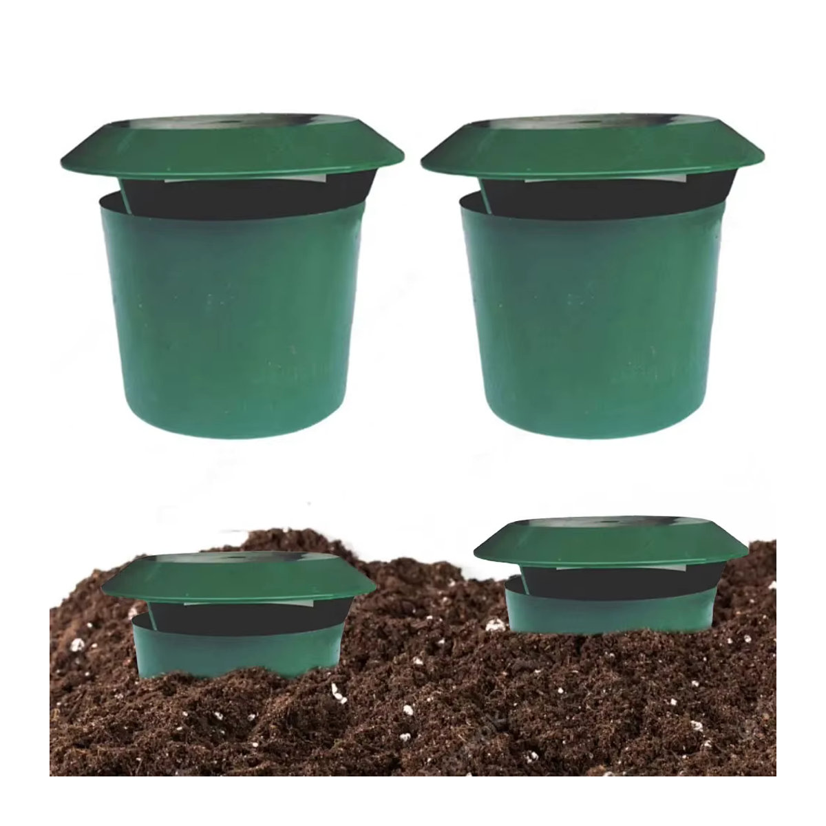 Schneckenfalle zum Wiederverwenden als Schädling-Köderstation für Garten und Bauernhof in 2, 4 oder 12 Stück - Bild 4