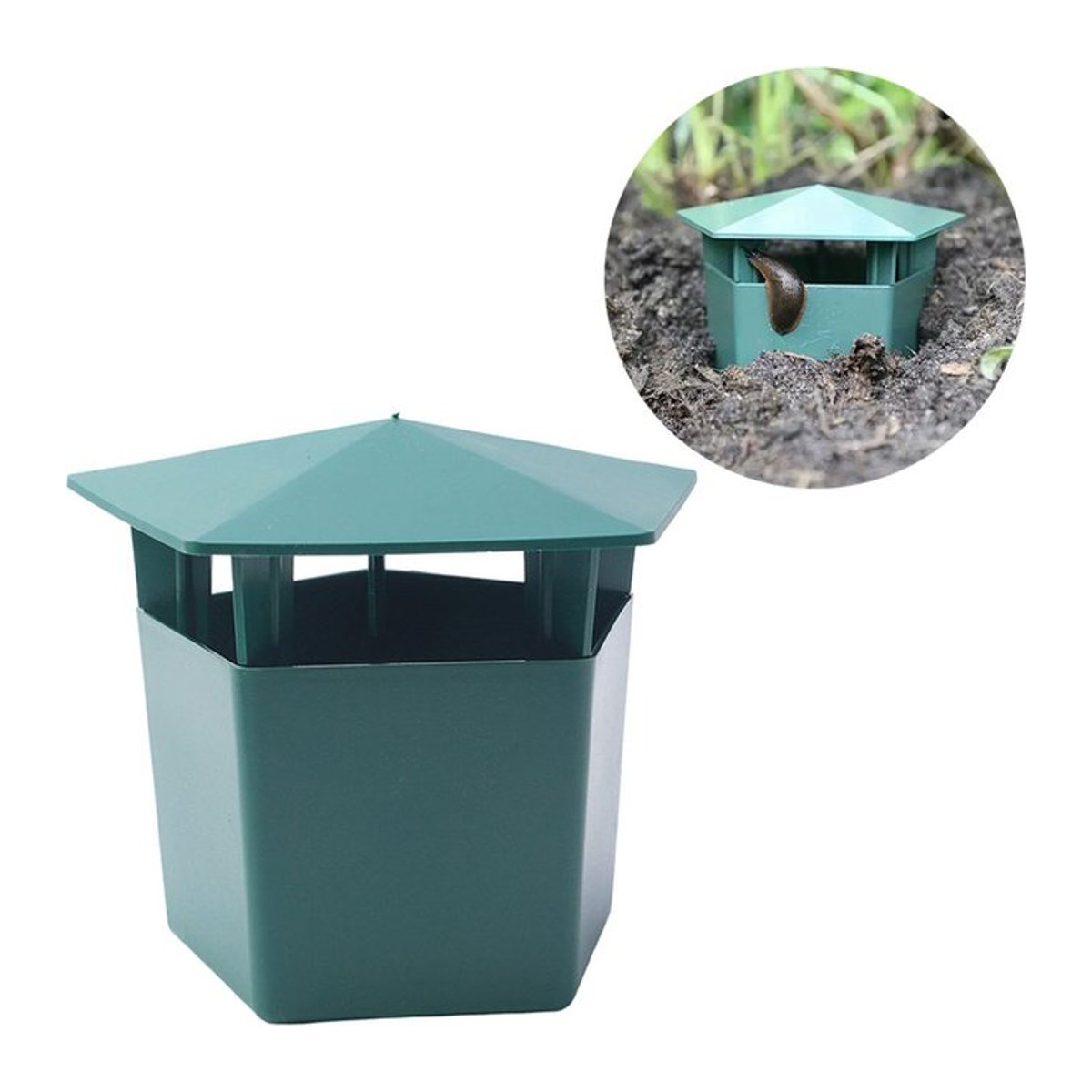 Schneckenfalle zur effektiven Schneckenabwehr und Schädlingsbekämpfung für deinen Obstgarten und Gemüsebeet - Bild 1