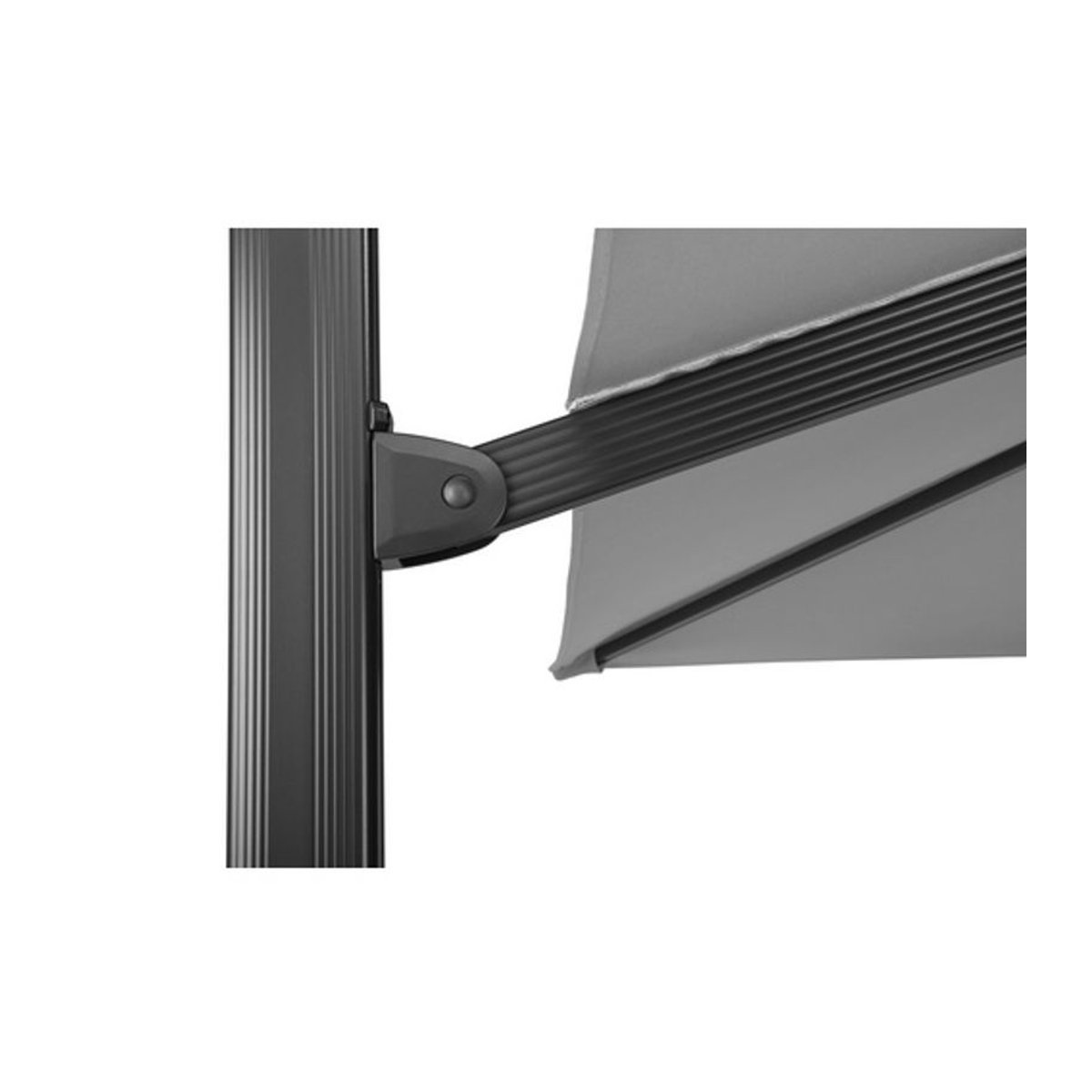 Schneider Ampelschirm Rhodos Smart Silbergrau B/B: 300 x 300 cm - Bild 4