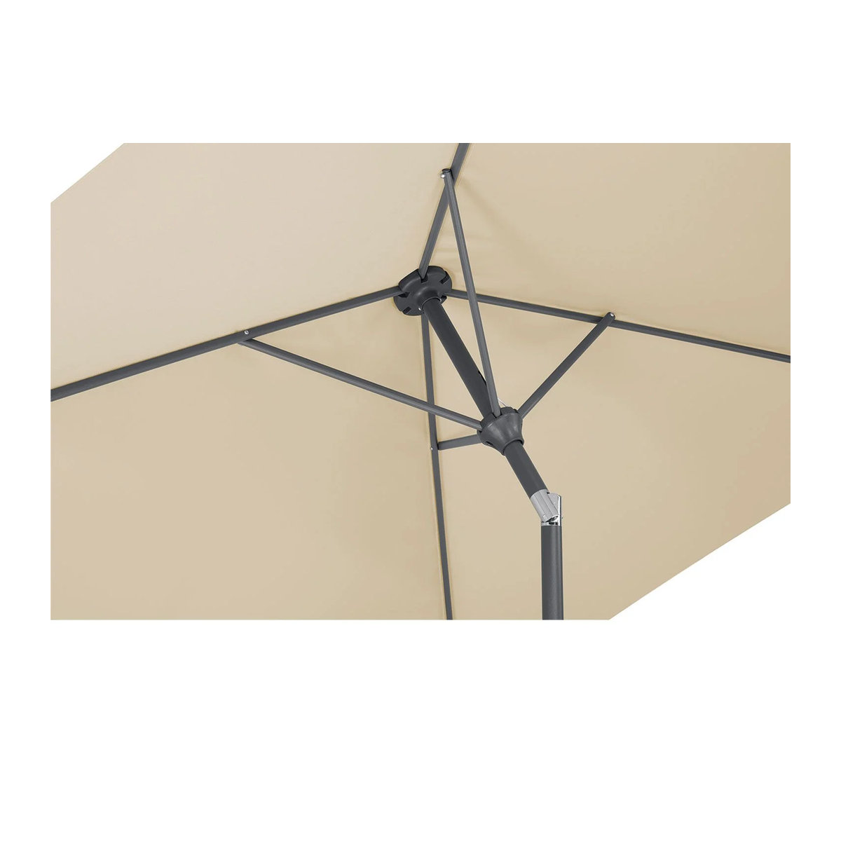Schneider Sonnenschirm Bilbao mit Automatik-Knicker in Natur, B: 210 cm, T: 130 cm - Bild 3