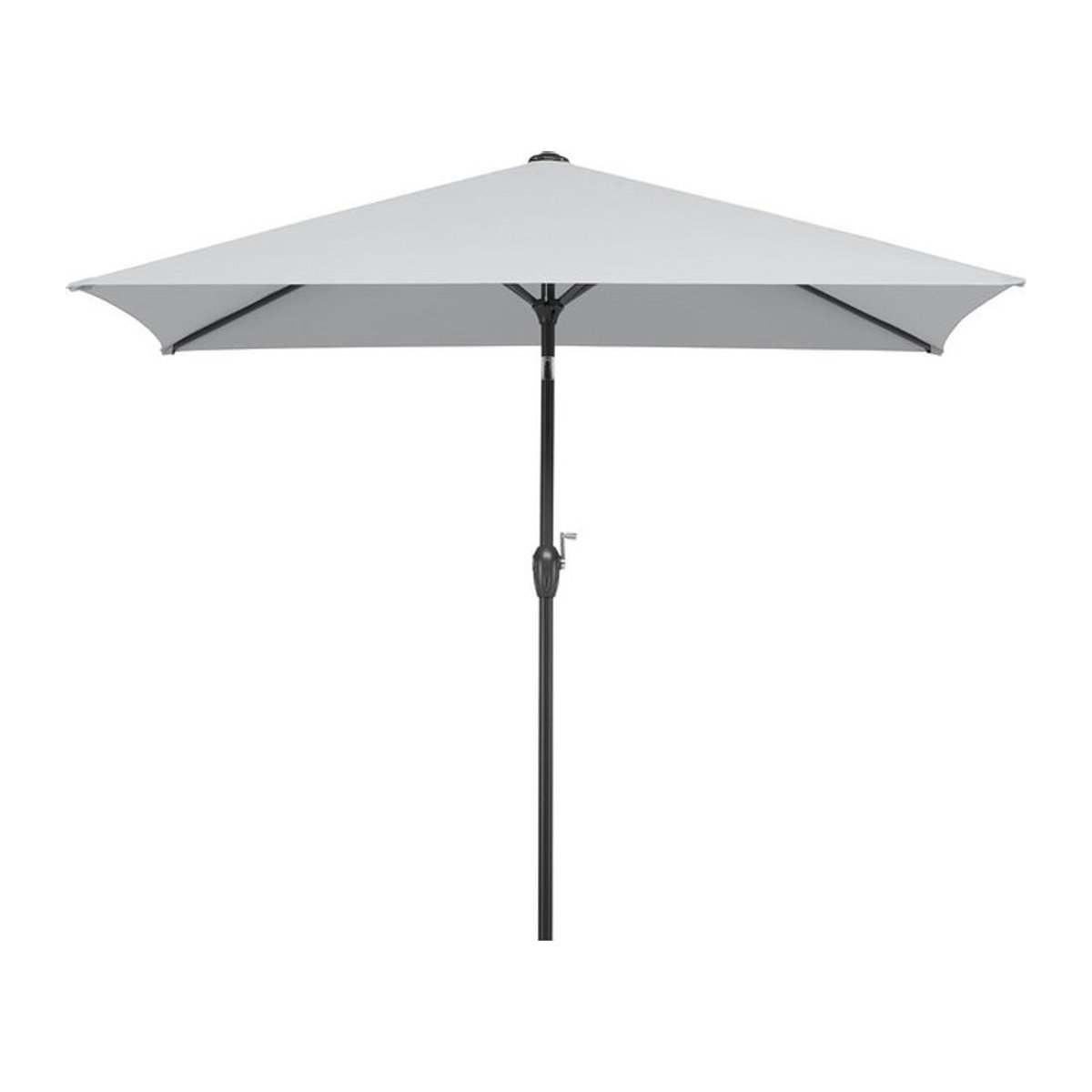 Schneider Sonnenschirm Bilbao Modern in Grau mit Automatik-Knicker aus Polyester und Stahl, B: 228 cm, T: 130 cm, H: 210 cm - Bild 1