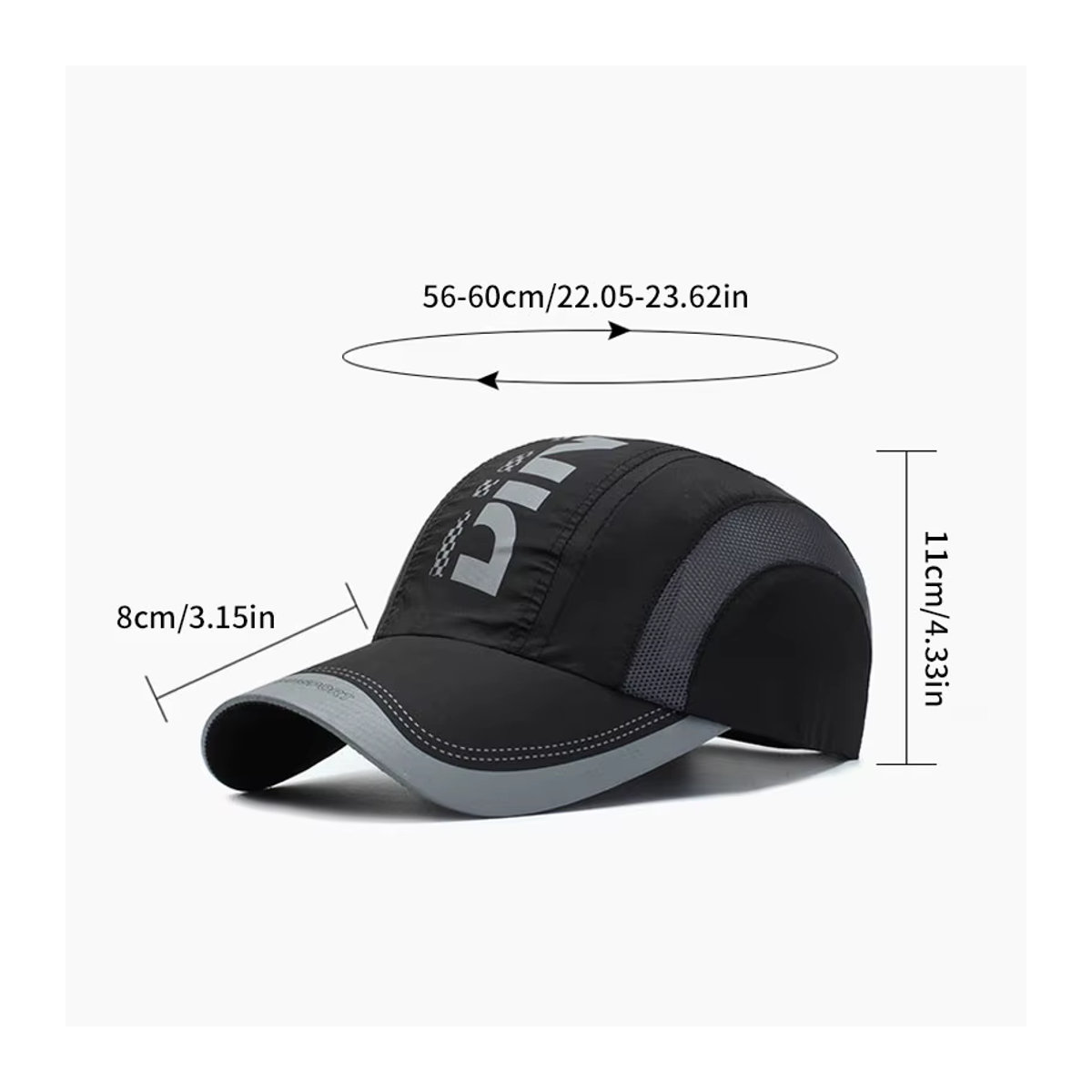 Schnell trocknende Baseballkappe mit UV-Schutz für Sport und Outdoor für Männer und Frauen - Bild 5