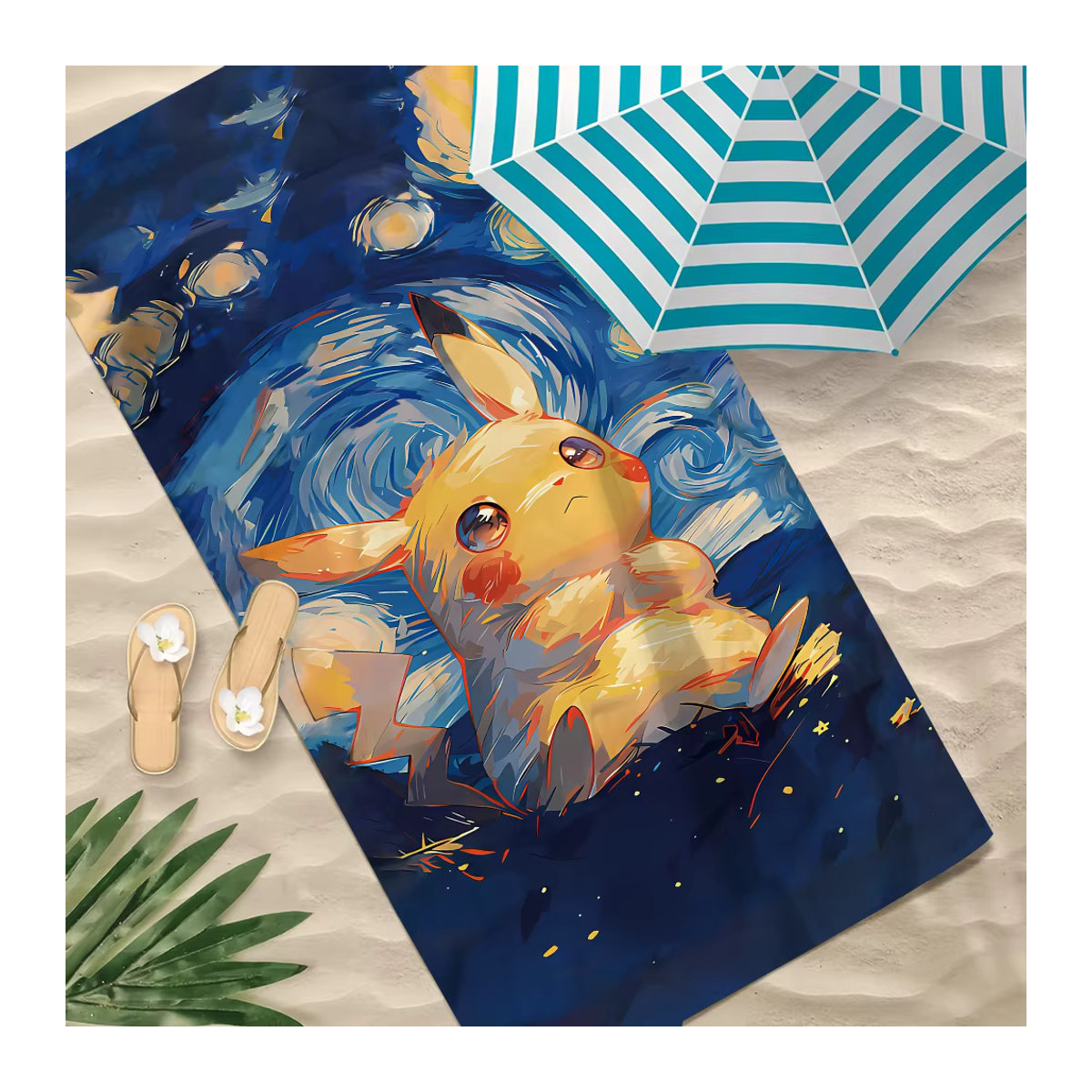 Schnelltrocknendes Sport Handtuch Potdemiel Pokemon Design mehrfarbig für Sauna, Pool und Fitness - Bild 2