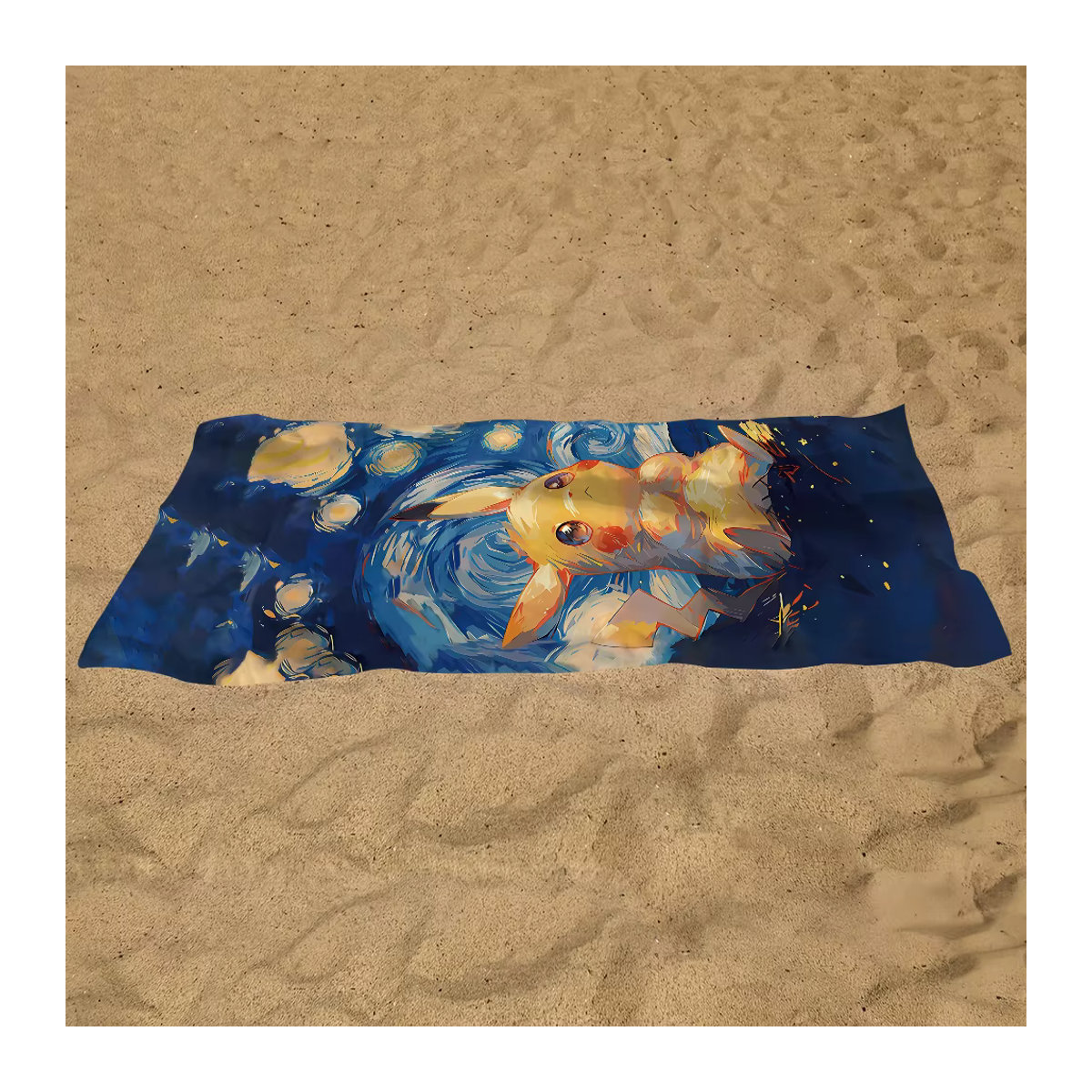 Schnelltrocknendes Sport Handtuch Potdemiel Pokemon Design mehrfarbig für Sauna, Pool und Fitness - Bild 3