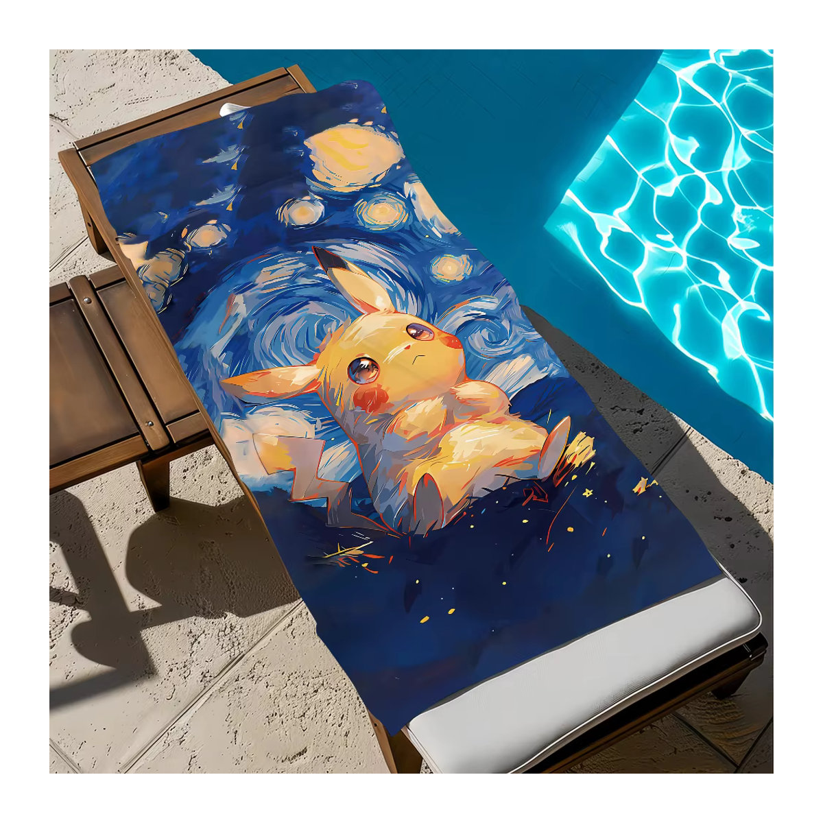 Schnelltrocknendes Sport Handtuch Potdemiel Pokemon Design mehrfarbig für Sauna, Pool und Fitness - Bild 6
