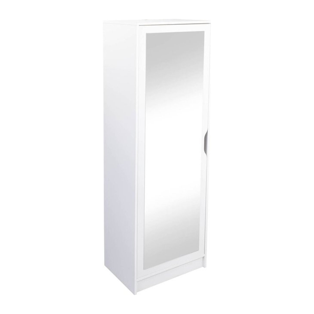 Schuhschrank Westphalen Inter Link mit Spiegeltür in Weiss, B/H/T: 40 x 189,5 x 58 cm - Bild 2