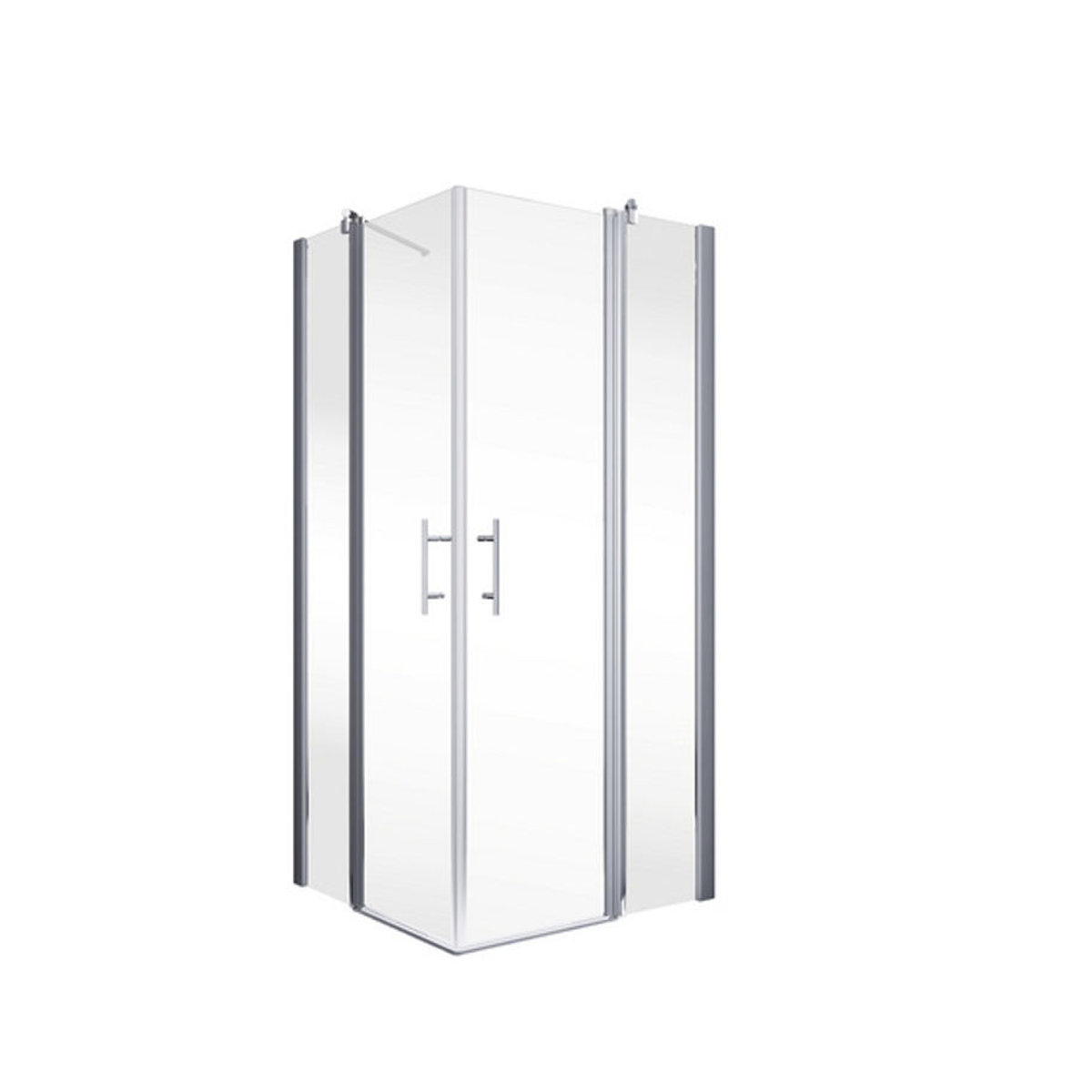 SCHULTE Duschkabine AlexaStyle 2.0 Eckeinstieg, Farbe: Silber/Chrom, B/T/H: 90 x 90 x 192 cm - Bild 2