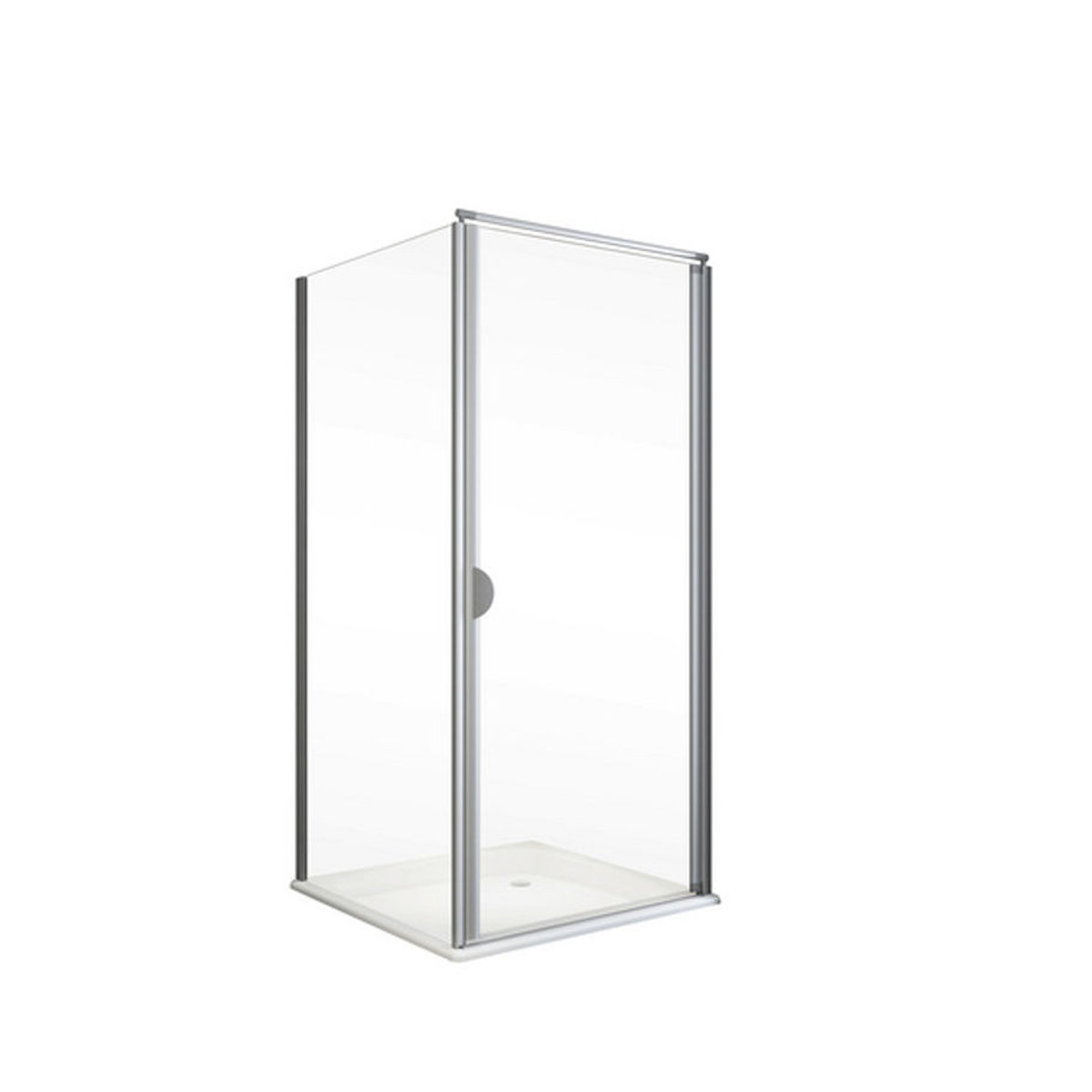 SCHULTE Duschkabine Sunny aus Glas und Aluminium, transparent, B/T/H: 90 x 90 x 180 cm - Bild 1