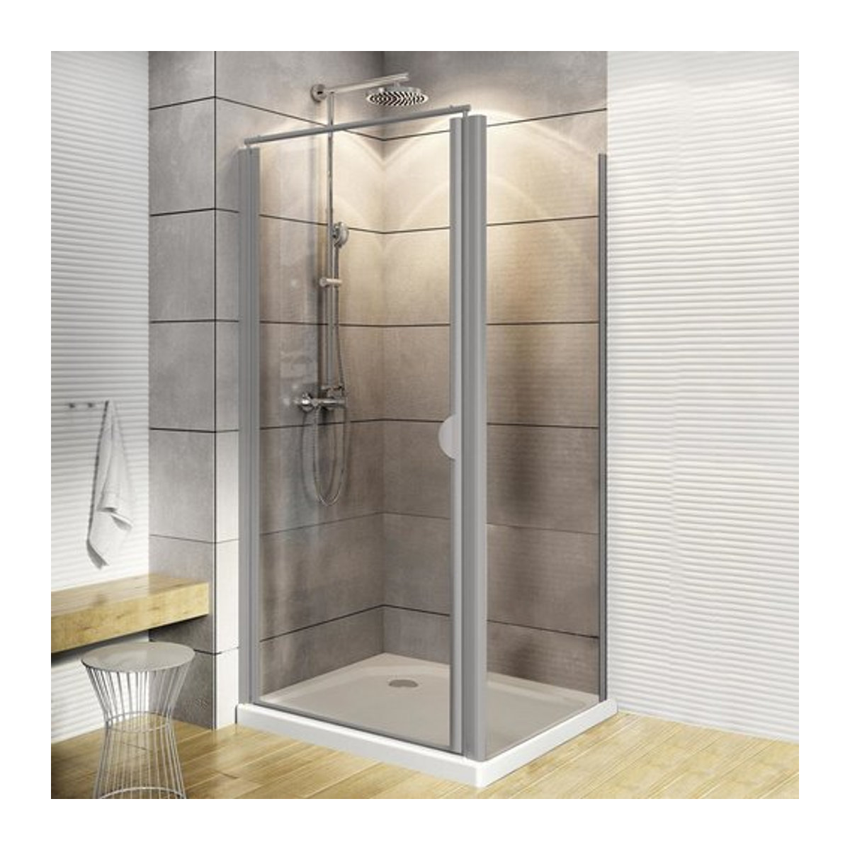 SCHULTE Duschkabine Sunny transparent B/T/H: 80 x 80 x 180 cm - Bild 1