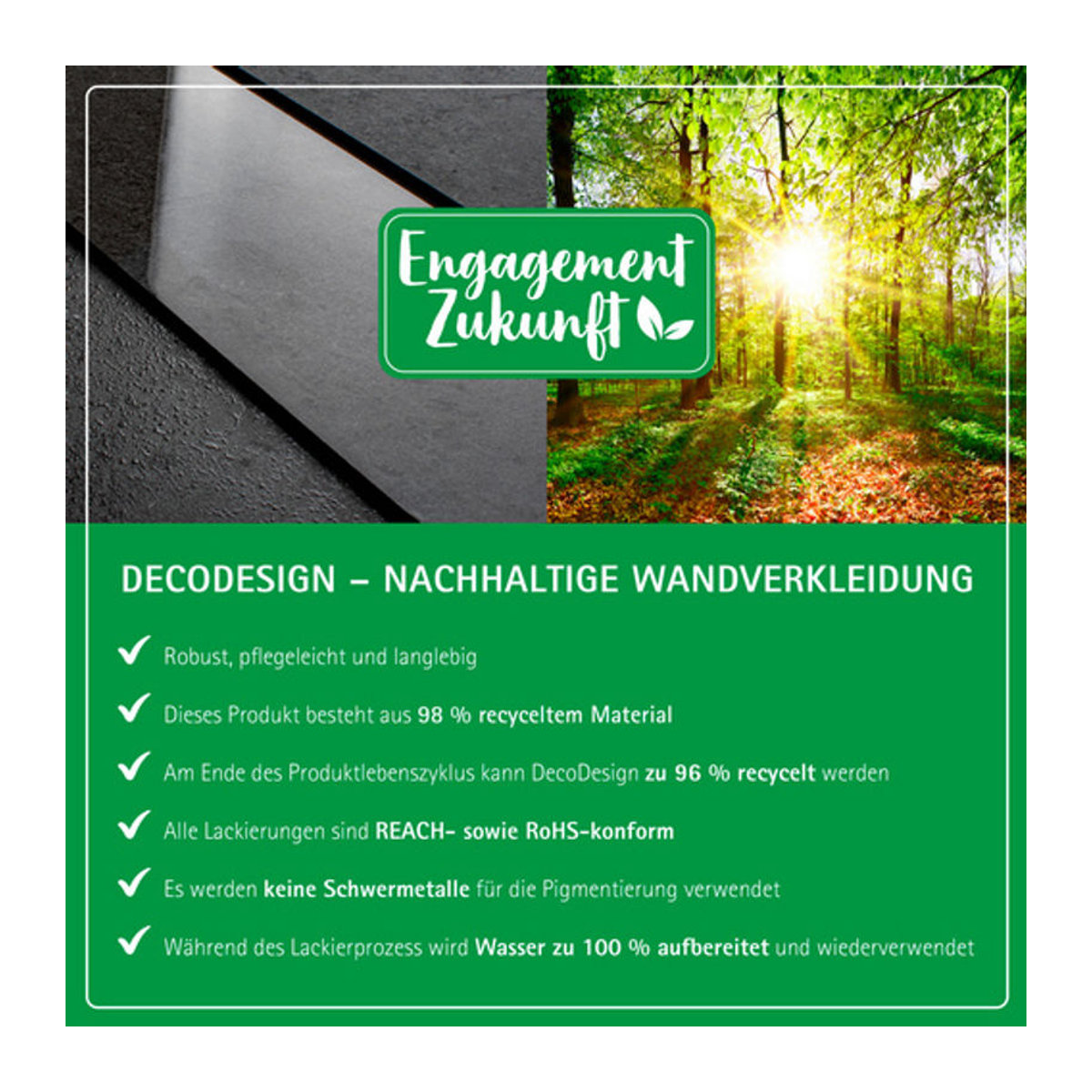 SCHULTE Duschrückwand ExpressPlus DecoDesign aus Aluminium-Verbundplatte in Grau, B: 90 cm, H: 210 cm - Bild 1