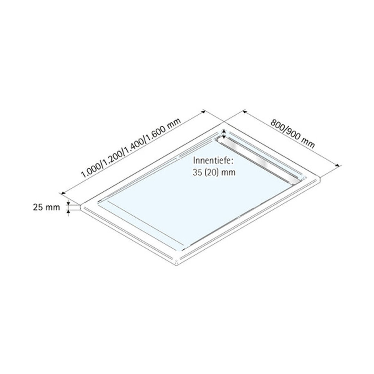 SCHULTE Duschwanne ExpressPlus aus Acryl in Weiß, B: 90 cm, T: 120 cm - Bild 1