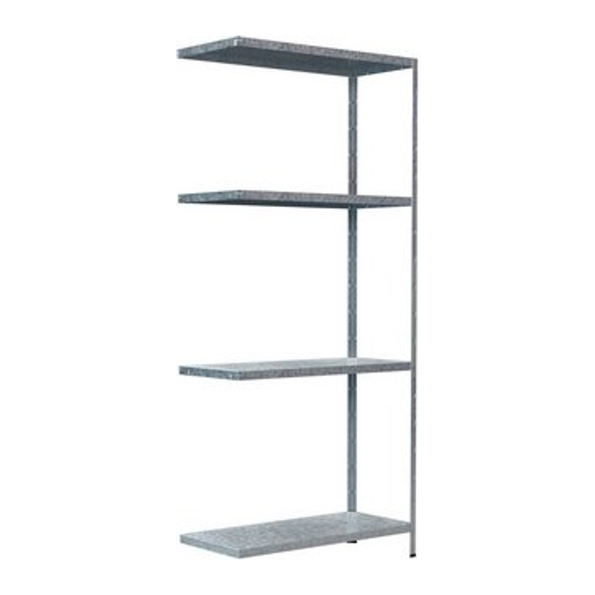 SCHULTE REGALWELT Steckregal aus Metall in Grau/Silber, H x B x T: 180 x 80 x 35 cm - Bild 1