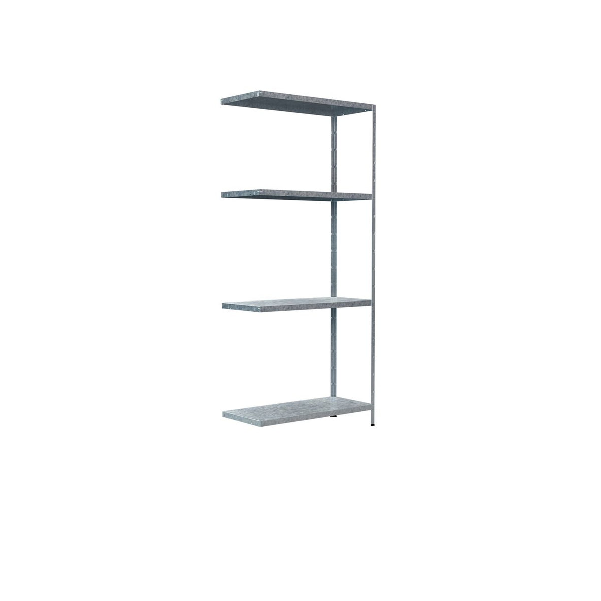SCHULTE REGALWELT Steckregal aus Metall in Grau/Silber, H x B x T: 180 x 80 x 35 cm - Bild 2