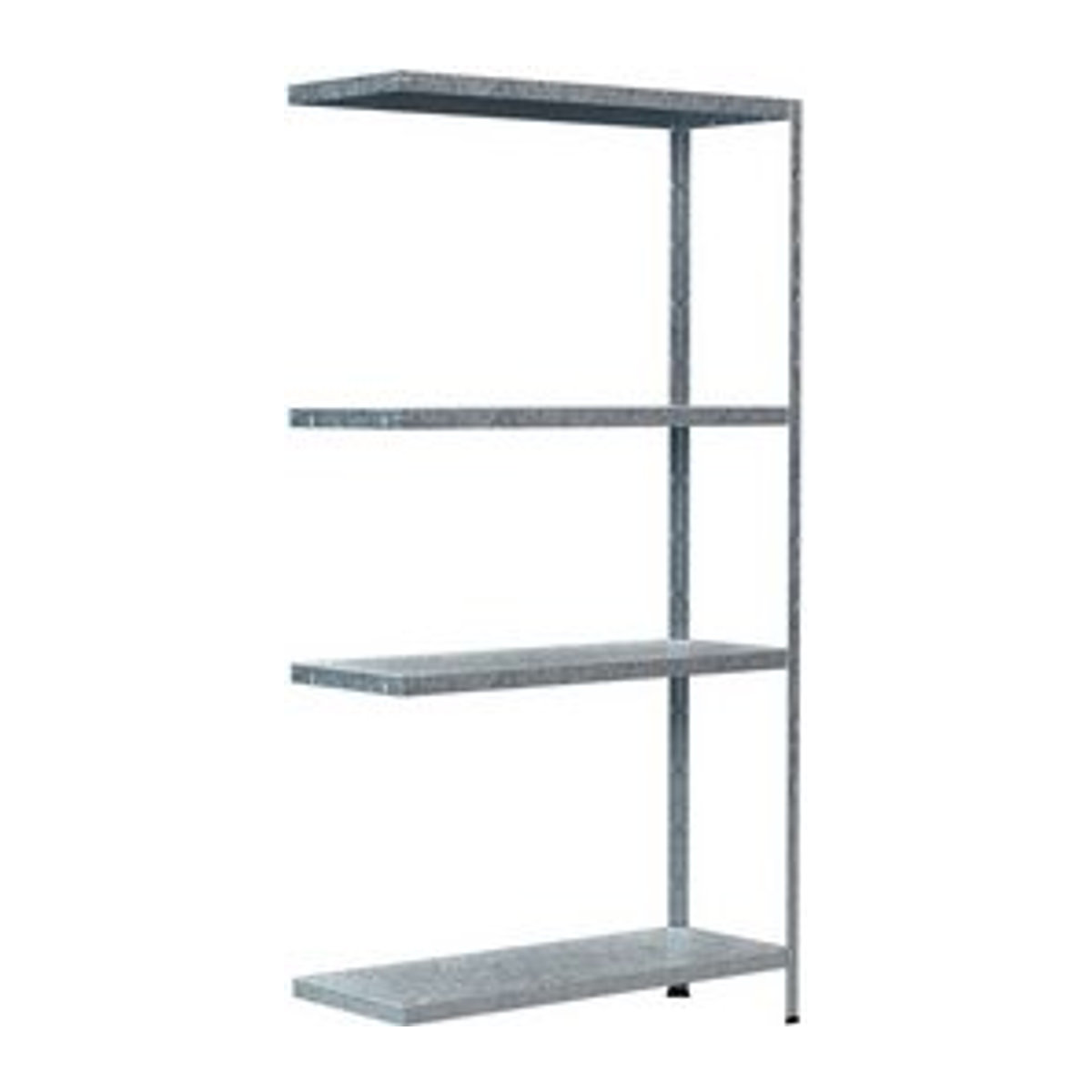 Schulte Regalwelt Steckregal aus Metall in Grau und Silber, H x B x T: 150 x 80 x 30 cm - Bild 1