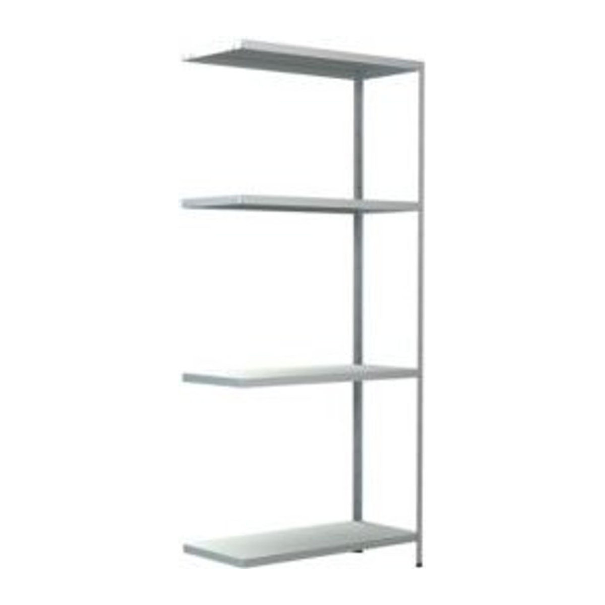 Schulte Regalwelt Steckregal im Baukastensystem als Anbauregal, Weiß, B/T/H: 80 x 35 x 180 cm - Bild 1