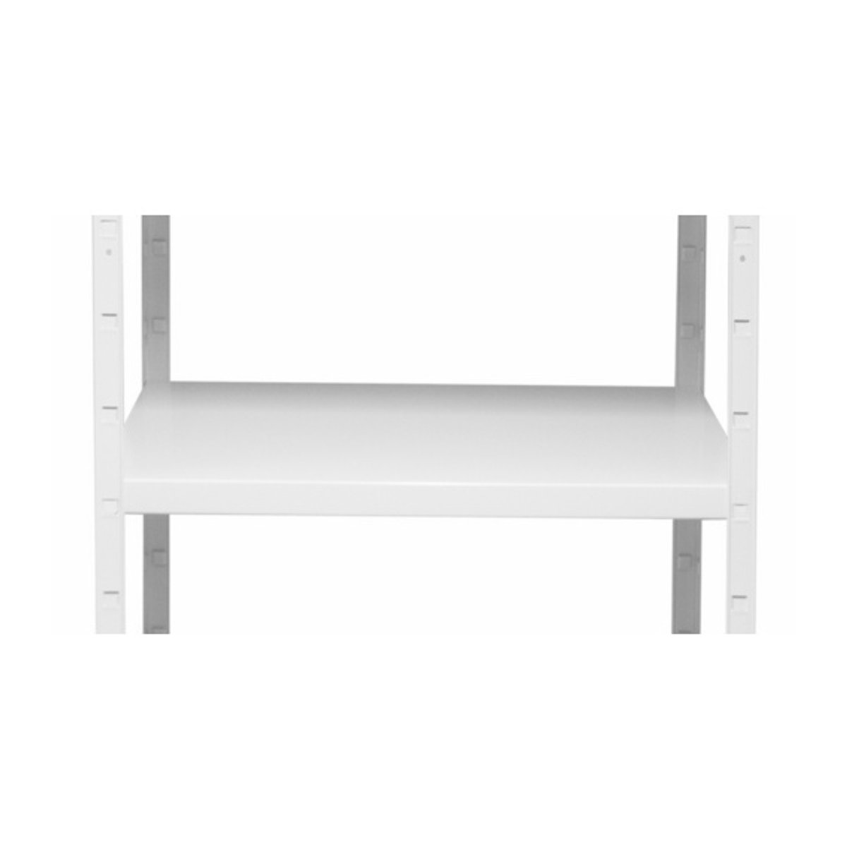 Schulte Regalwelt Stecksystem-Grundregal aus Metall in Weiß, H x B x T: 250 x 100 x 50 cm - Bild 2
