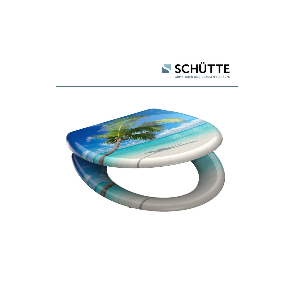 Schütte WC-Sitz aus Duroplast mit Absenkautomatik und Schnellverschluss in Carribean - Bild 2