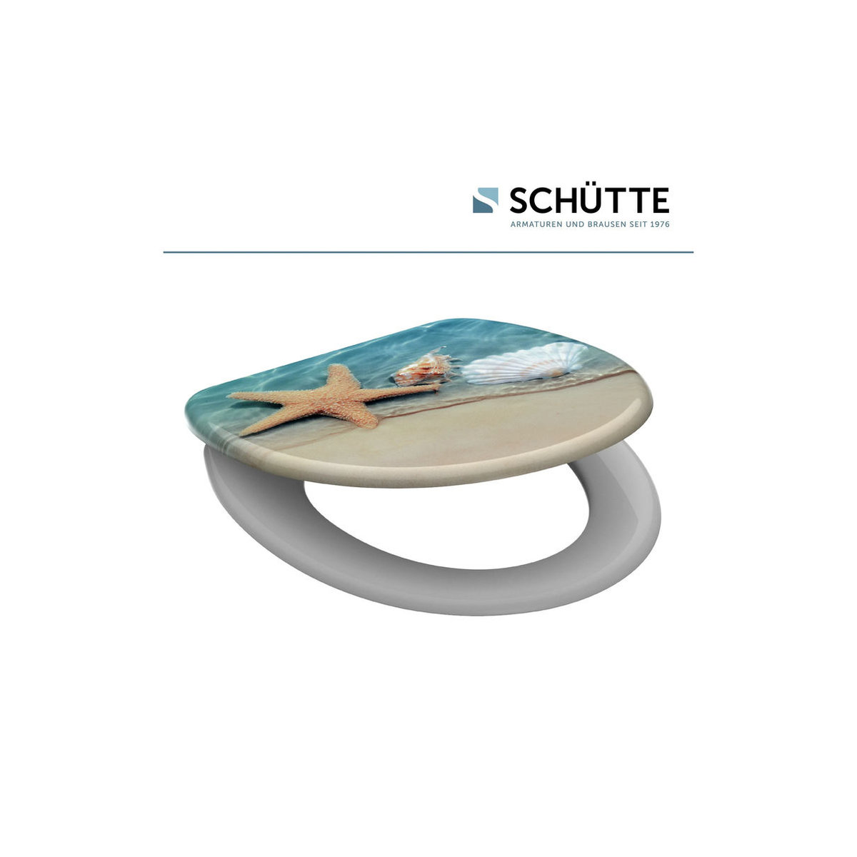 Schütte WC-Sitz Duroplast mit Absenkautomatik Beach Motiv Bunt - Bild 3