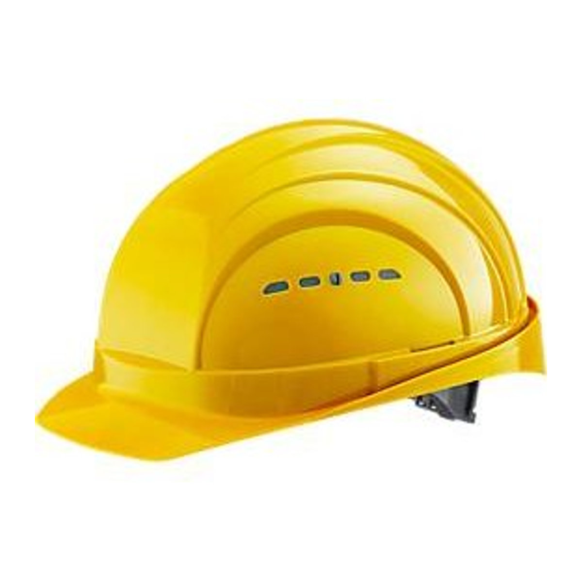 Schutzhelm EuroGuard I/79 4-G aus Hochdruck-Polyethylen in Gelb mit 4-Punkt-Gurtband und Belüftung nach DIN EN 397 - Bild 1