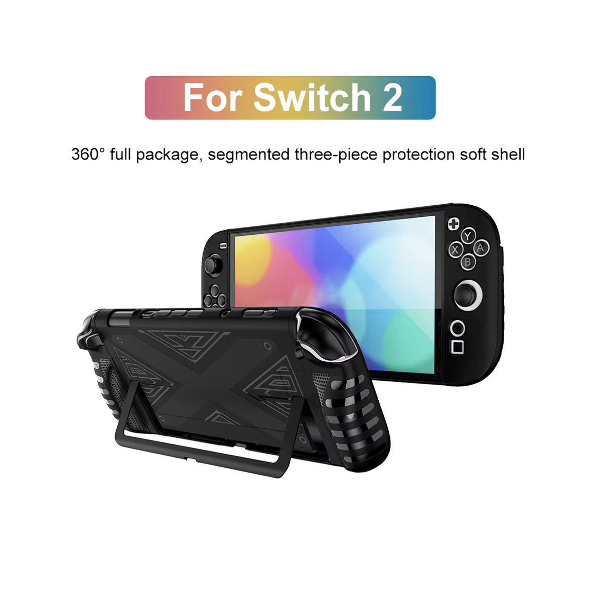 Schutzhülle für Switch 2 aus TPU in Schwarz oder Weiß, Anti-Scratch Skin Case Cover für deine Konsole - Bild 2