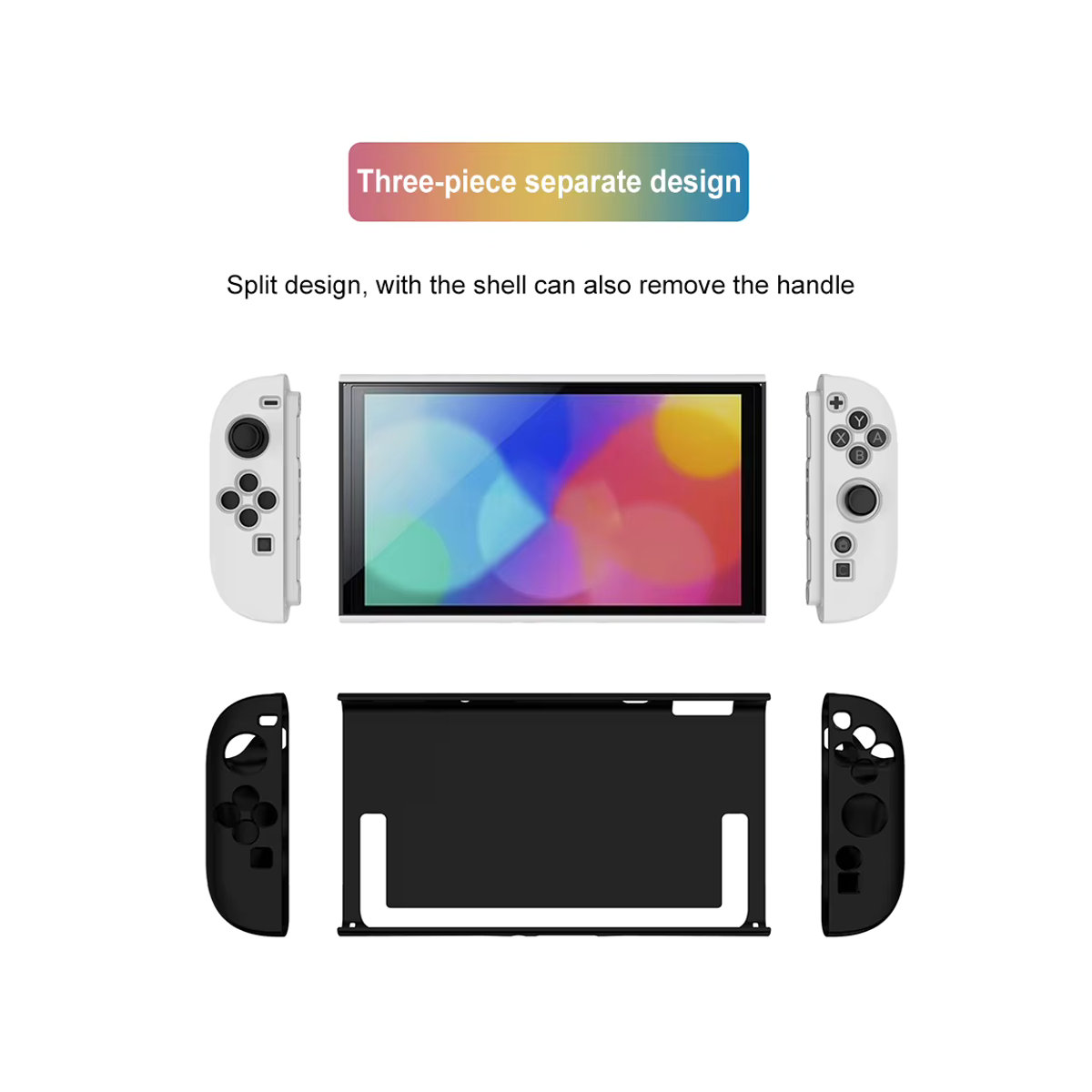 Schutzhülle für Switch 2 aus TPU in Schwarz oder Weiß, Anti-Scratch Skin Case Cover für deine Konsole - Bild 3