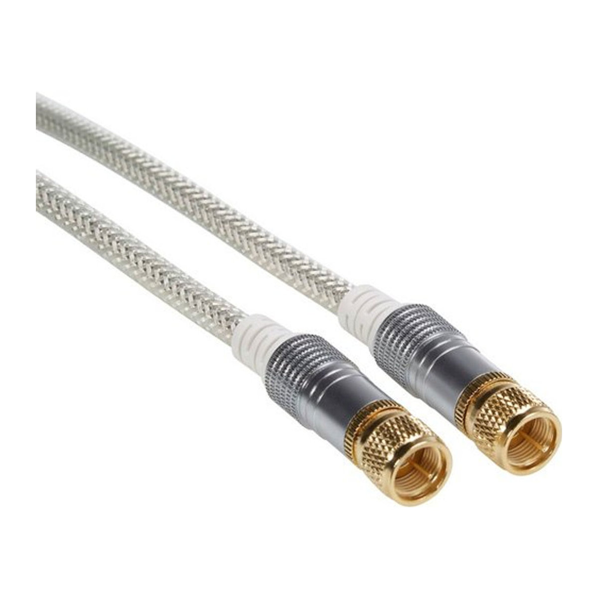 Schwaiger SAT-Anschlusskabel F-Stecker 5m Transparent 75 Ohm - Bild 2