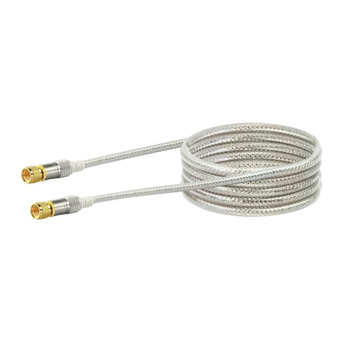 Schwaiger SAT Anschlusskabel KVCHD15 Transparent, Länge: 1,5 m, 1x F-Stecker / 1x F-Stecker - Bild 1