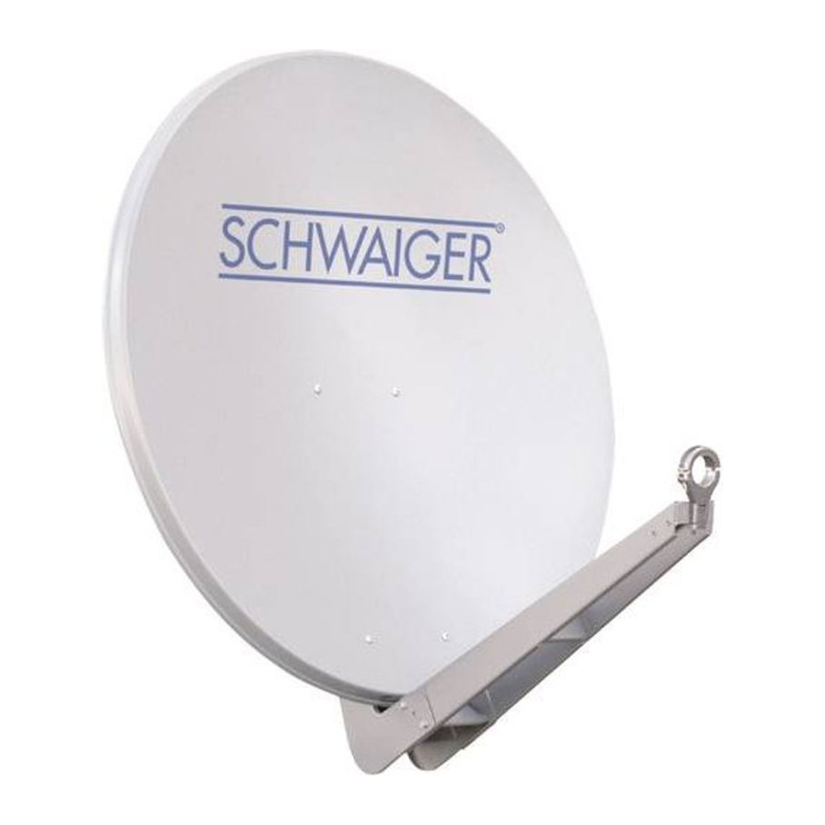 Schwaiger SPI085 SAT Antenne 85cm Parabolantenne aus Aluminium in Hellgrau - Bild 1