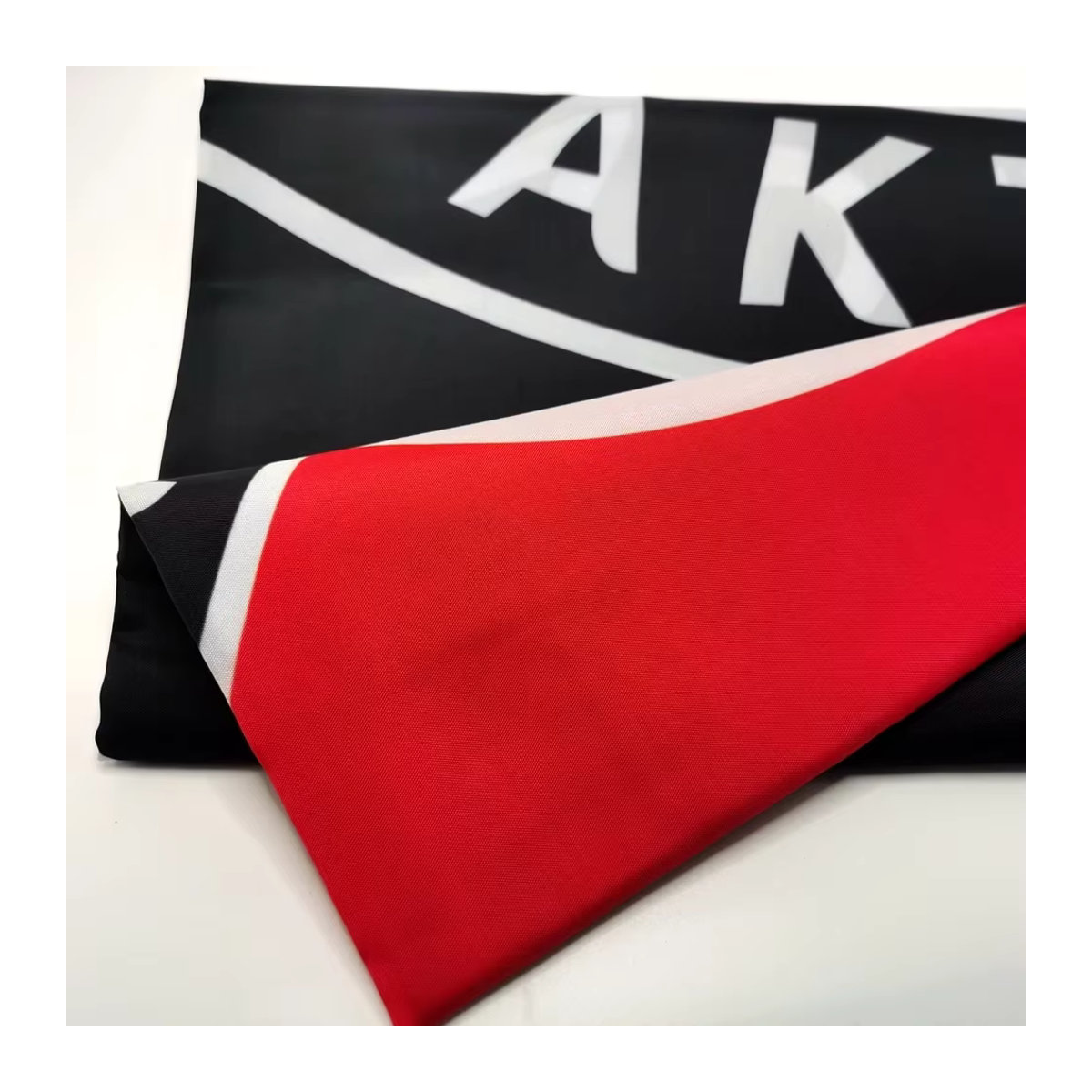 Schwarze Antifaschistische Aktionsflagge aus Polyester, Design: Antifa Anarchy Revolution, B x H: 90 x 150 cm - Bild 5