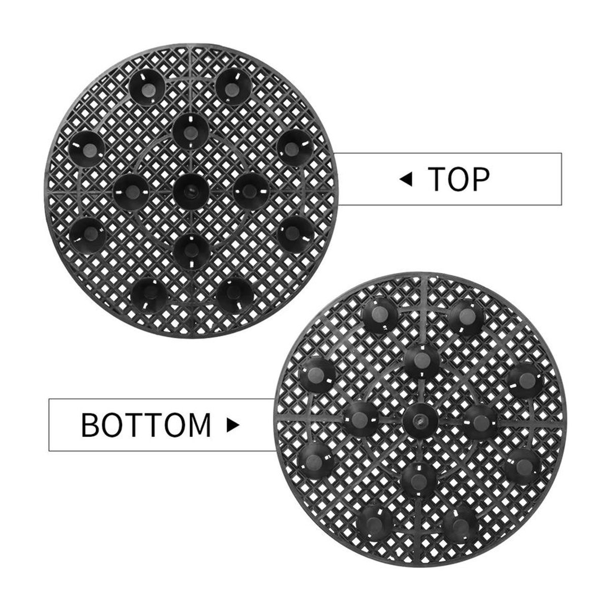 Schwarze Blumentopf Untertasse aus Kunststoff für Pflanzenhalter, Durchmesser: 20 cm, 30 cm, 40 cm - Bild 5