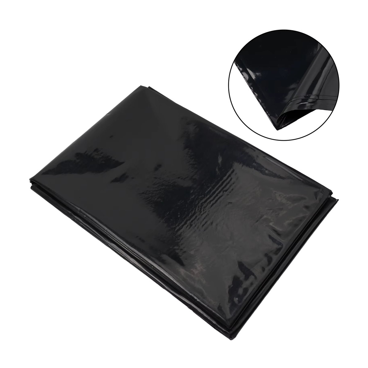 Schwarze HDPE Teichfolie für Fischteich und Pool als wasserdichte Membran für die Gartenlandschaft, 0,12 mm Dicke - Bild 2