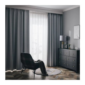 Schwarze Verdunkelungsvorhänge für Fenster, Wohnzimmer und Schlafzimmer zur hohen Schattierung