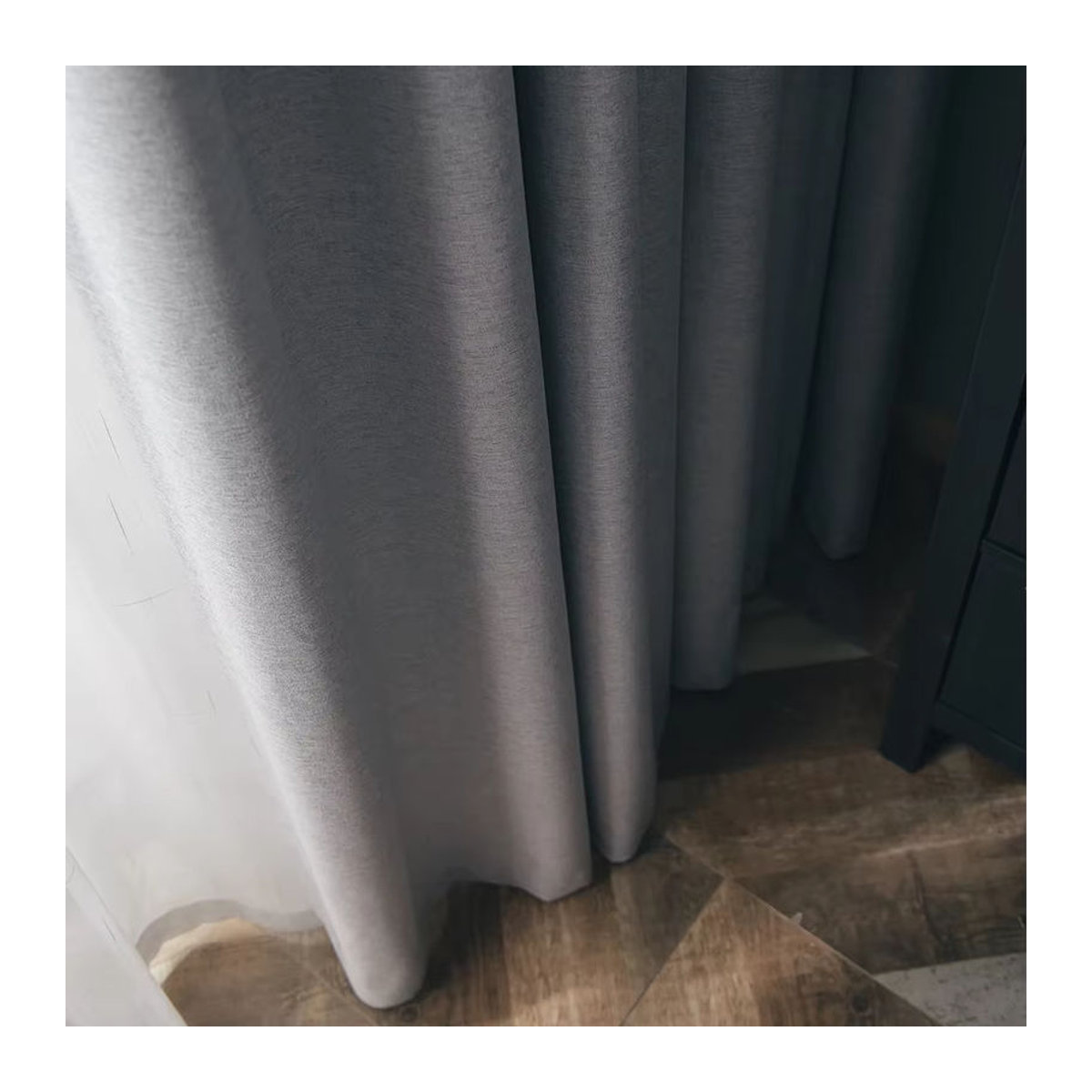 Schwarze Verdunkelungsvorhänge für Fenster, Wohnzimmer und Schlafzimmer zur hohen Schattierung - Bild 4