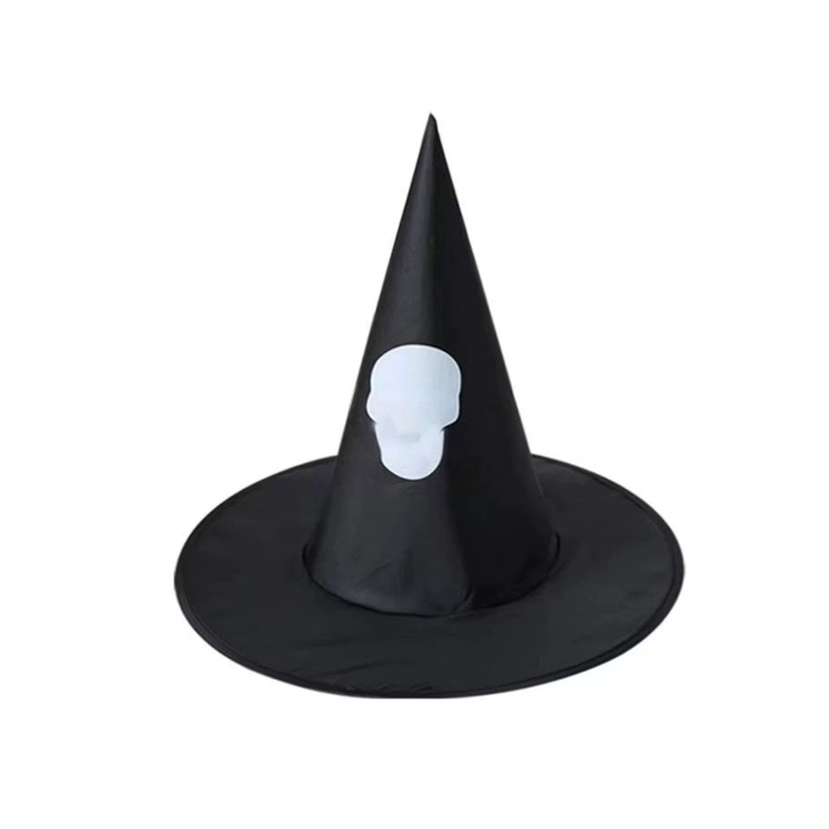 Schwarzer Hexenhut als hängendes Halloween-Dekorationsornament für Kinder und Erwachsene aus Textil - Bild 4